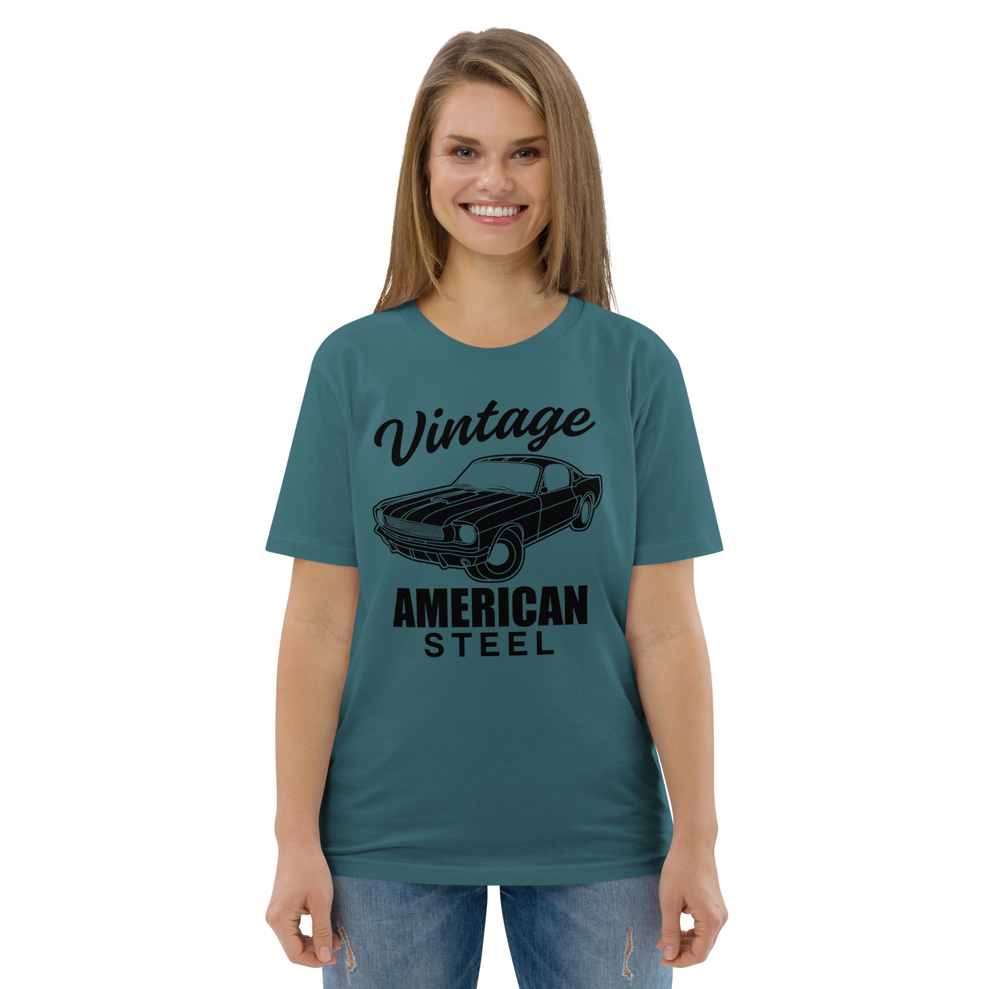 VINTAGE AMERICAN STEEL unisex t-shirt