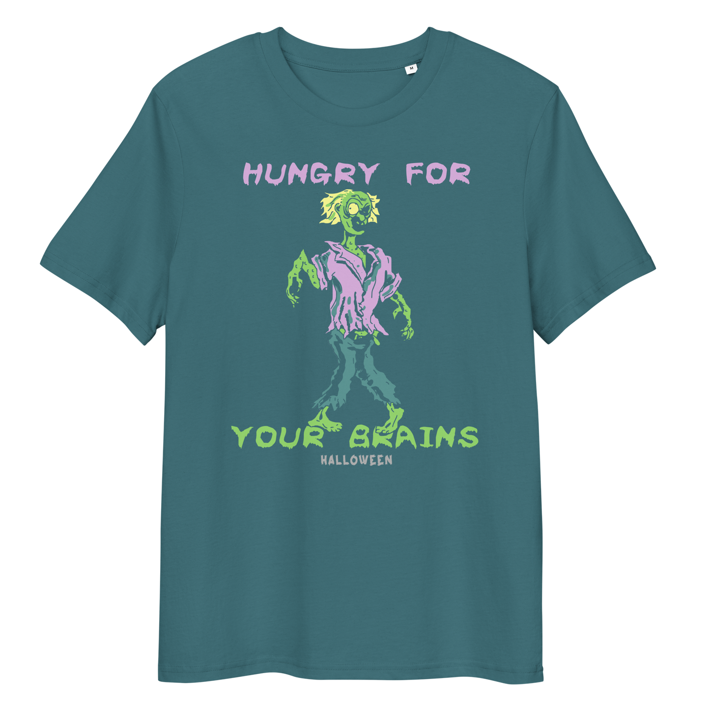 HUNGRY FOR YOUR BRAINS unisex organic cotton t-shirt