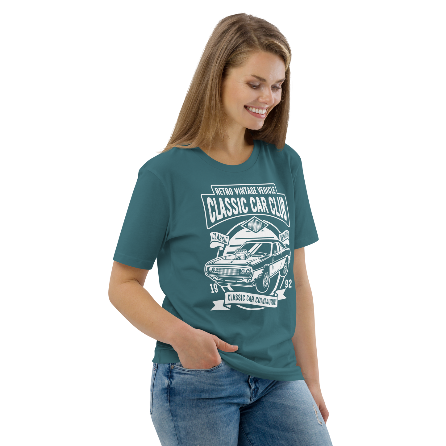 CLASSIC CAR CLUB Unisex organic cotton t-shirt