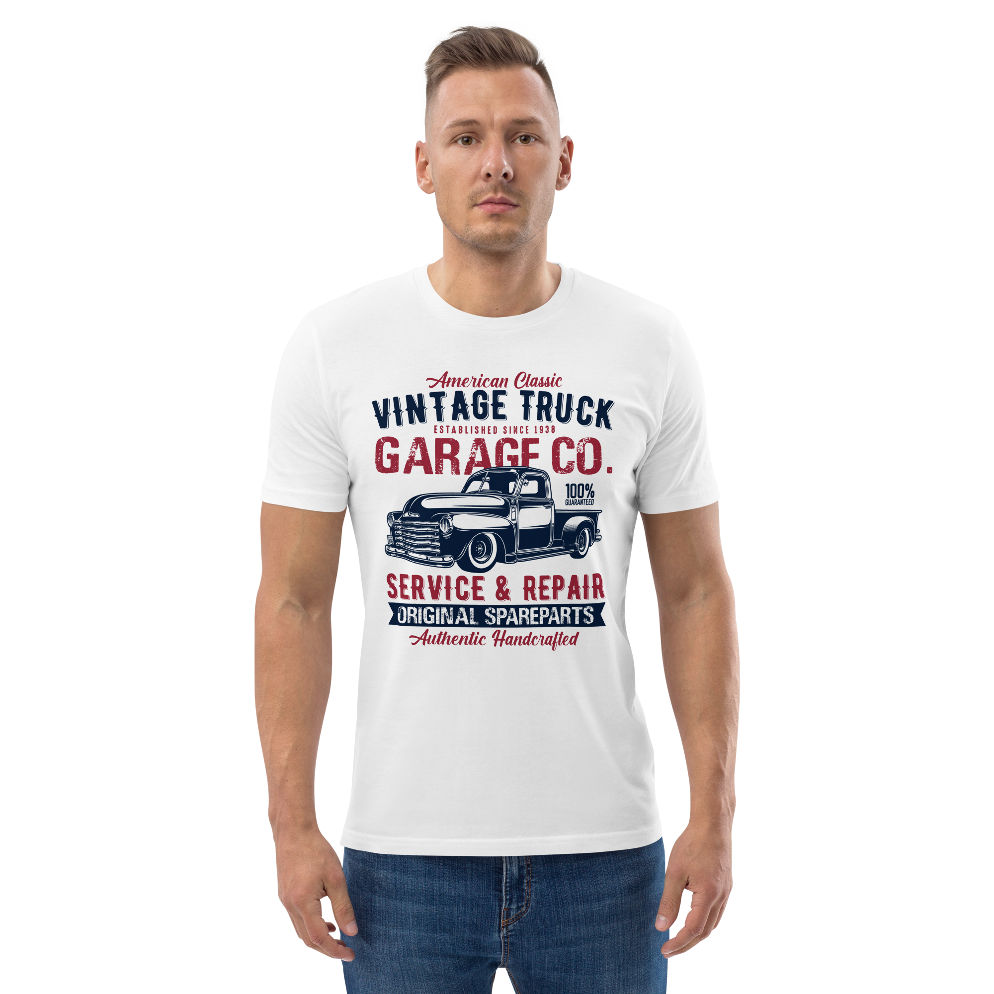 VINTAGE TRUCK Unisex-T-Shirt aus Bio-Baumwolle