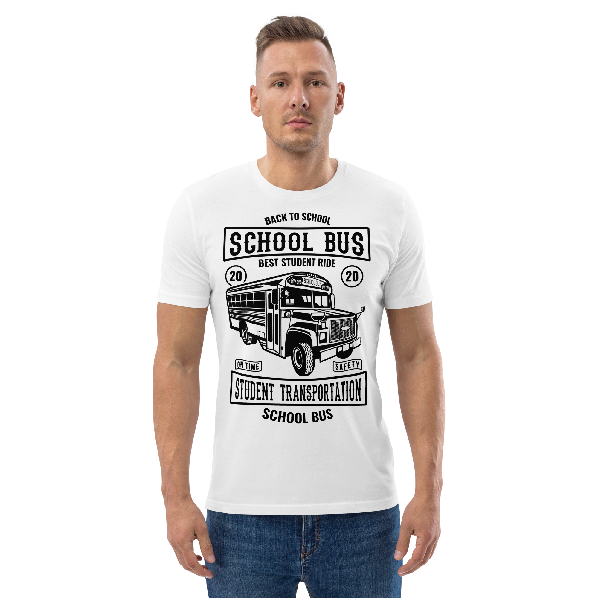 SCHULBUS Unisex T-Shirt aus Bio-Baumwolle