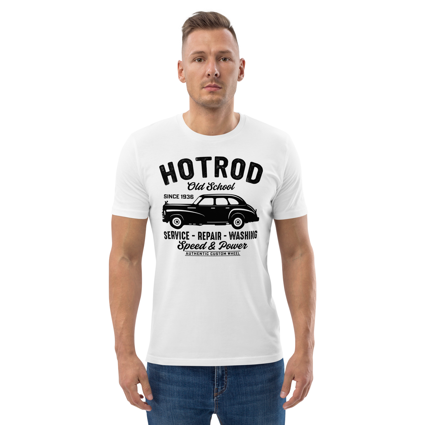 HOTROD OLD SCHOOL Unisex organic cotton t-shirt