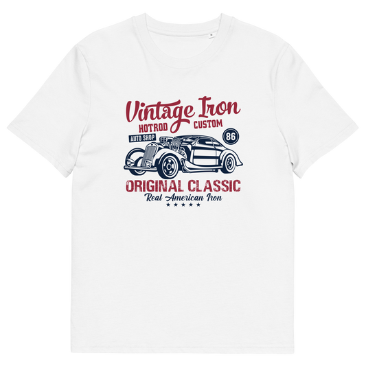 VINTAGE IRON Unisex organic cotton t-shirt