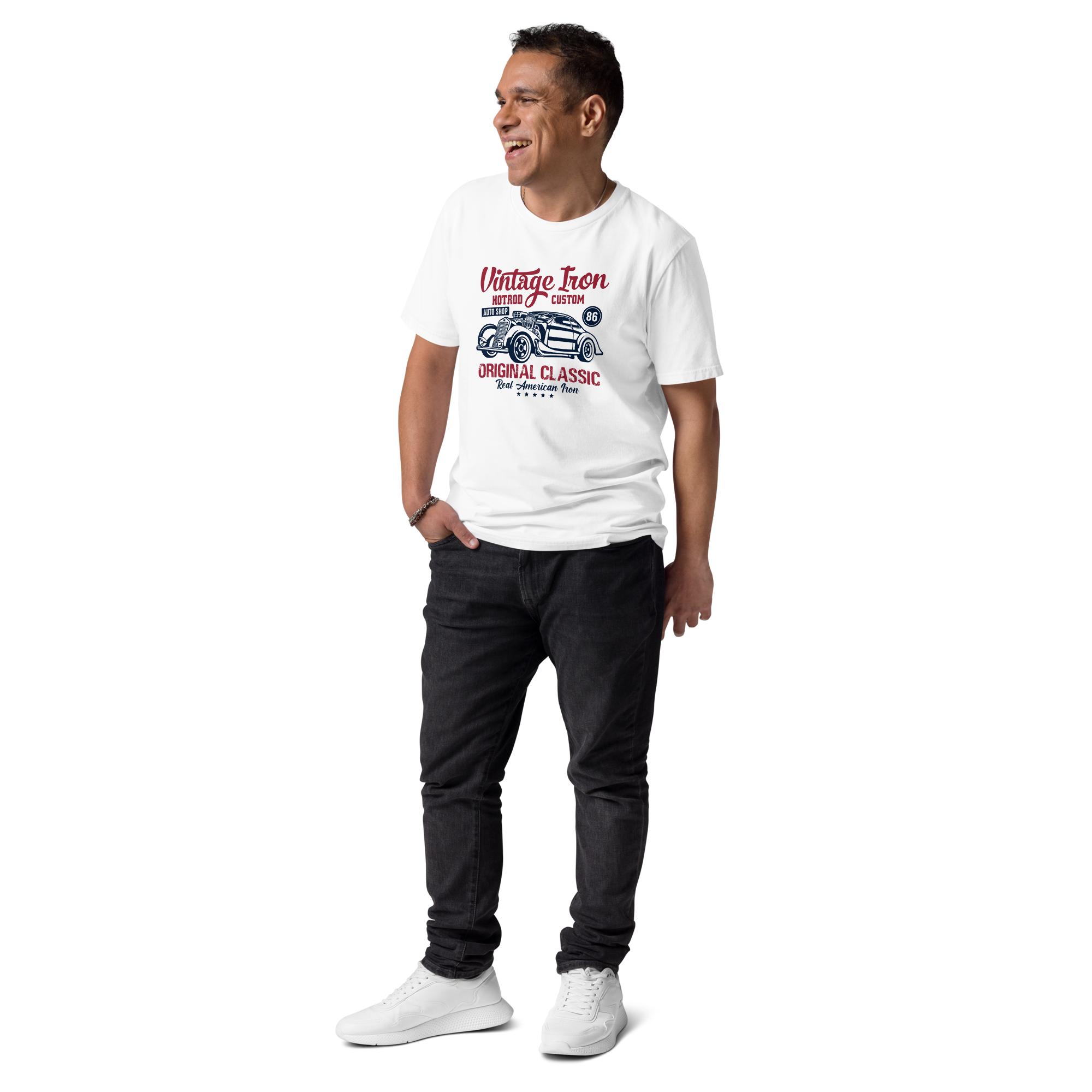 VINTAGE IRON Unisex organic cotton t-shirt