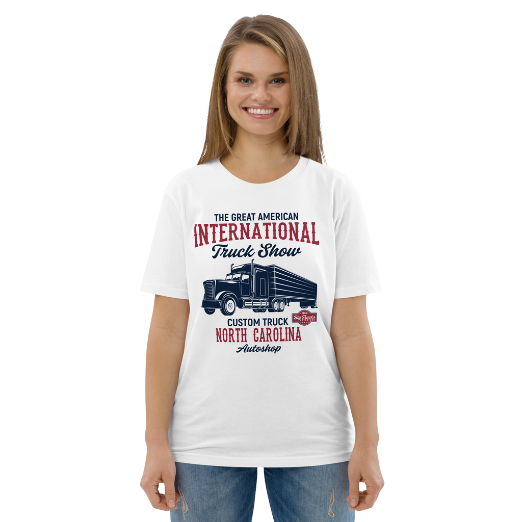 INTERNATIONAL TRUCK SHOW Unisex-T-Shirt aus Bio-Baumwolle