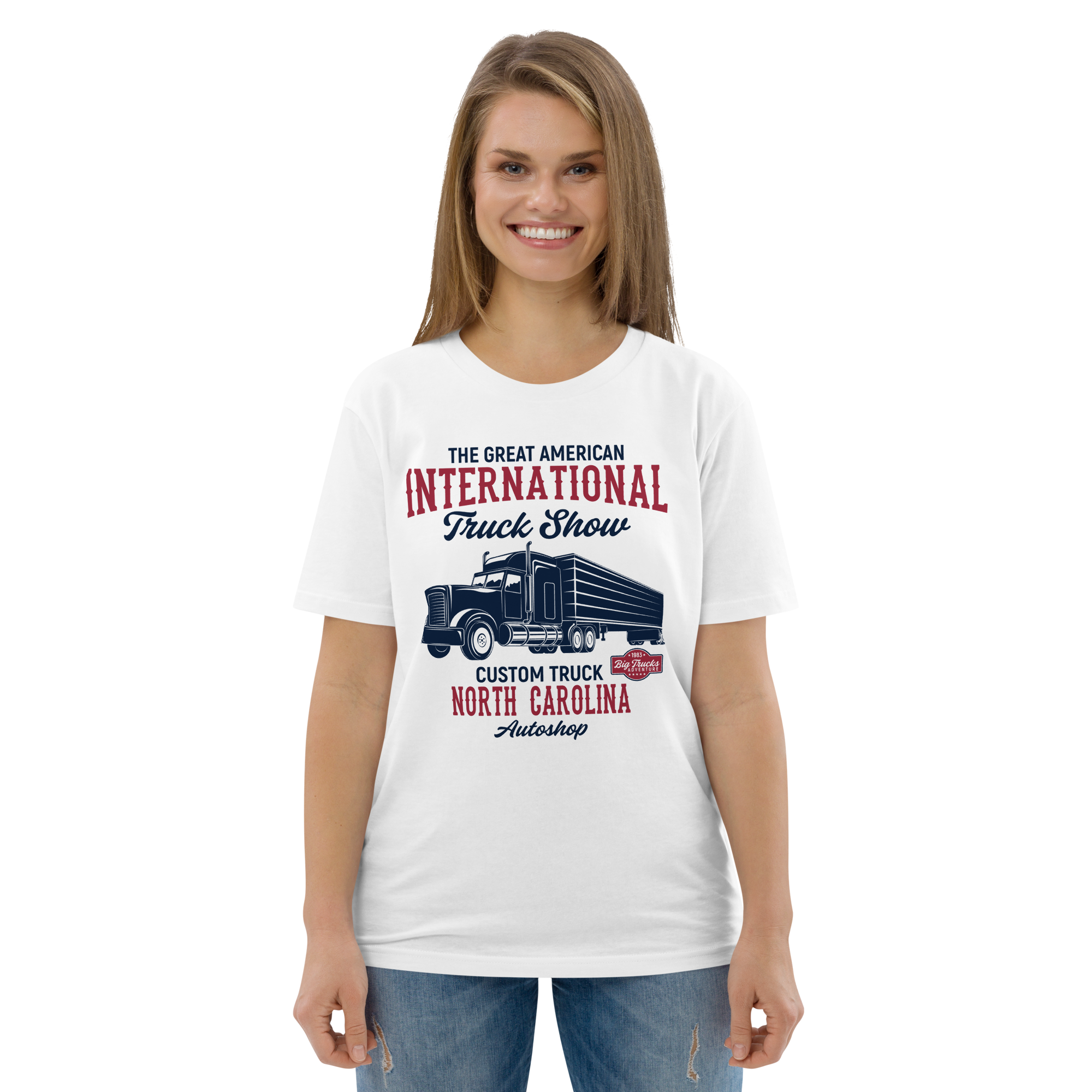 INTERNATIONAL TRUCK SHOW Unisex-T-Shirt aus Bio-Baumwolle