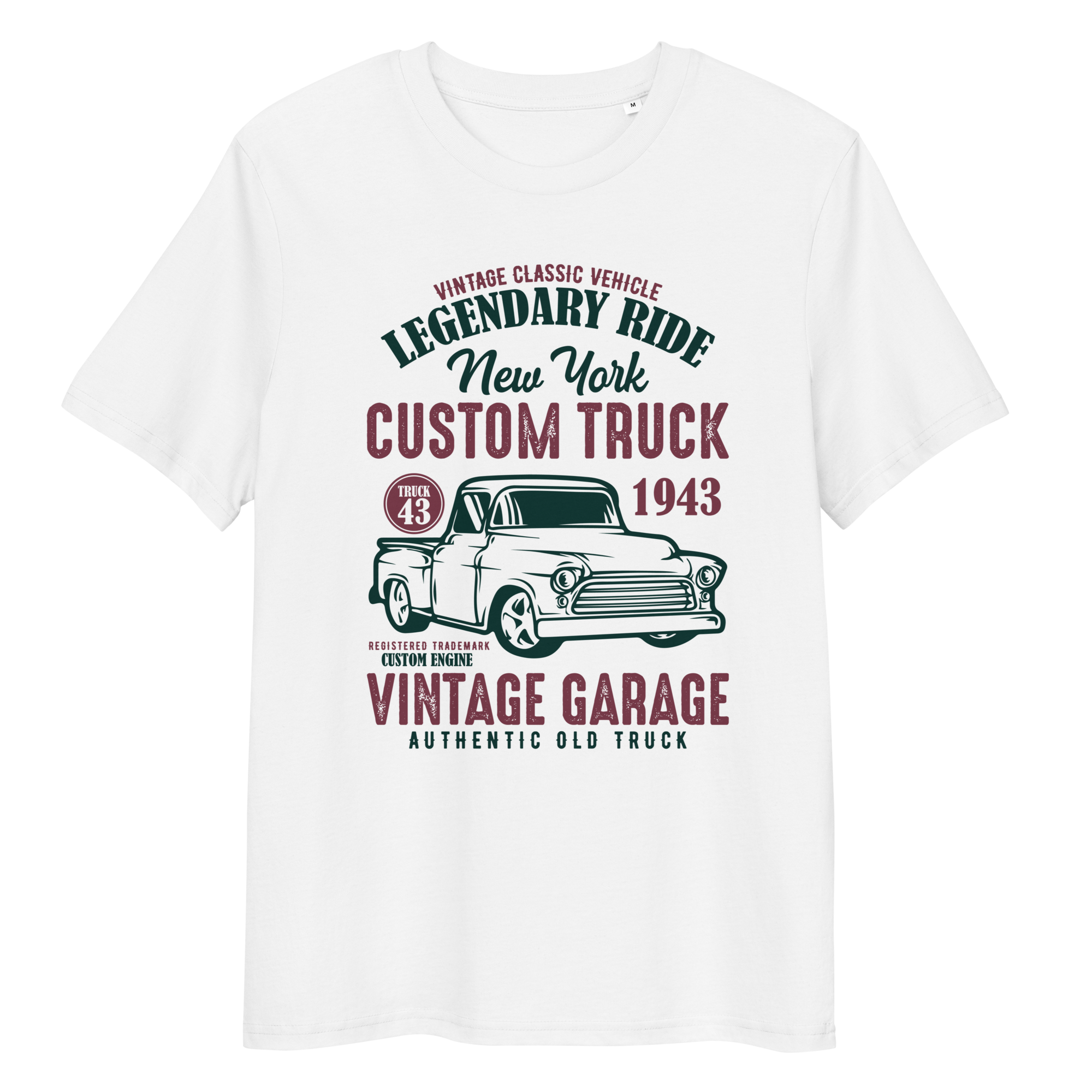 NEW YORK CUSTOM TRUCK Unisex-T-Shirt aus Bio-Baumwolle