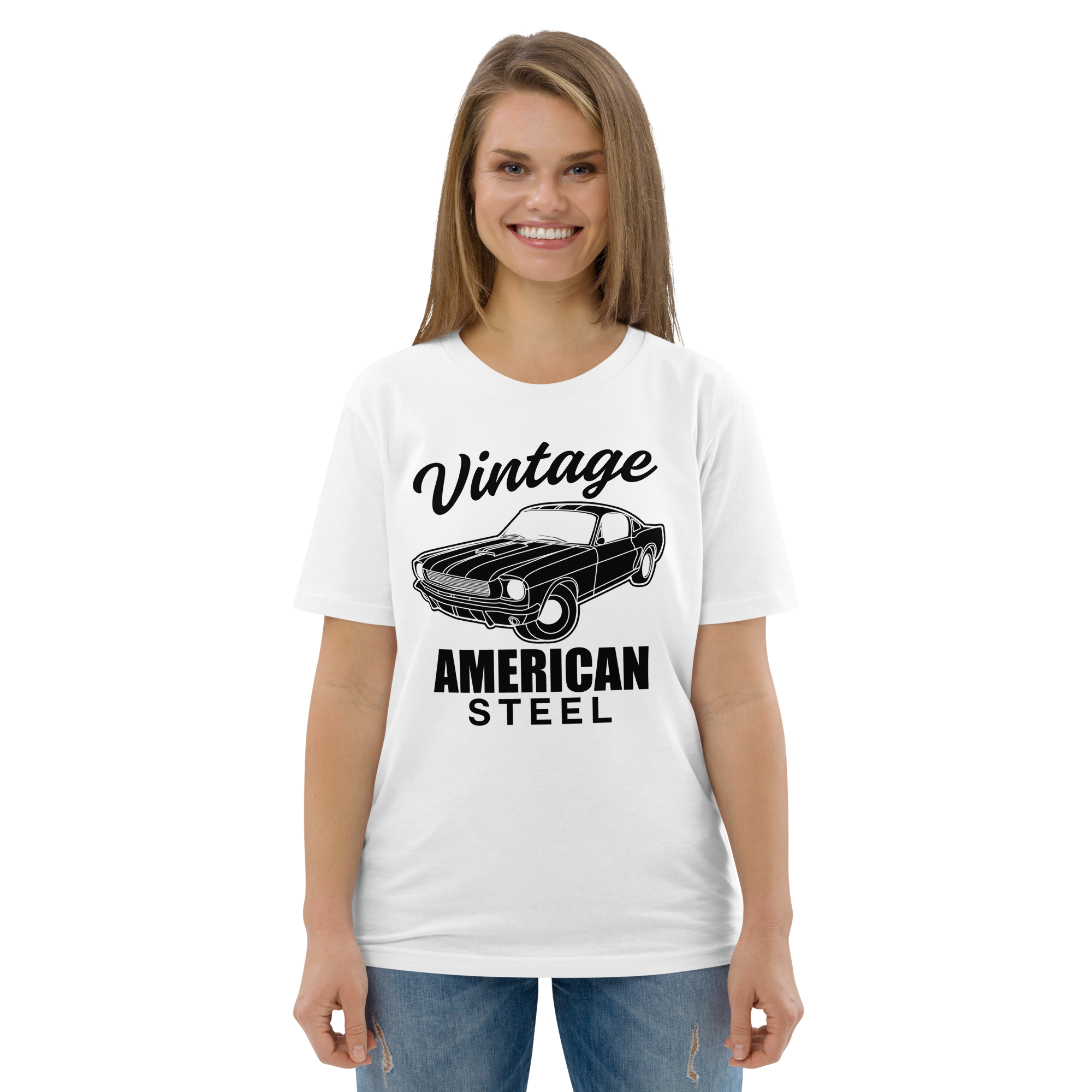 VINTAGE AMERICAN STEEL unisex t-shirt