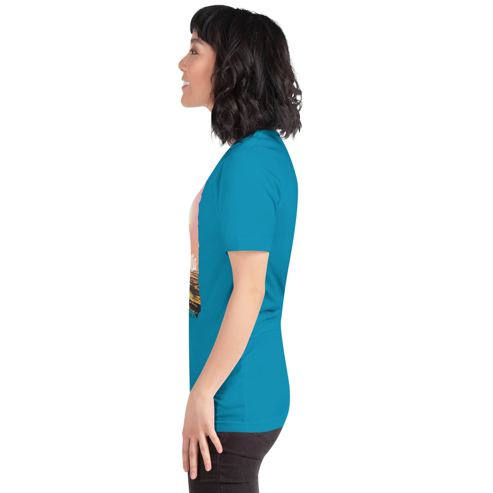 Camiseta unisex de la serie de verano SURF CALIFORNIA