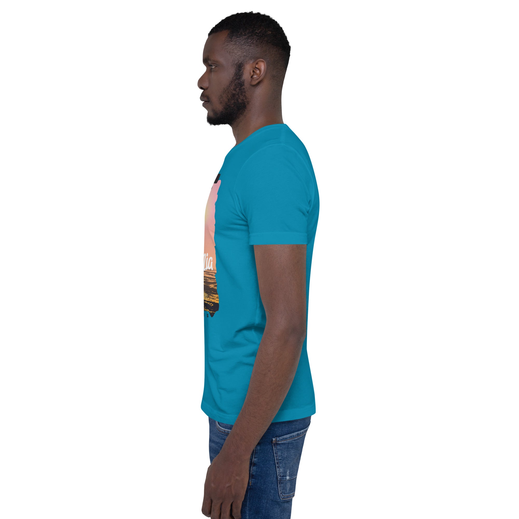 Camiseta unisex de la serie de verano SURF CALIFORNIA