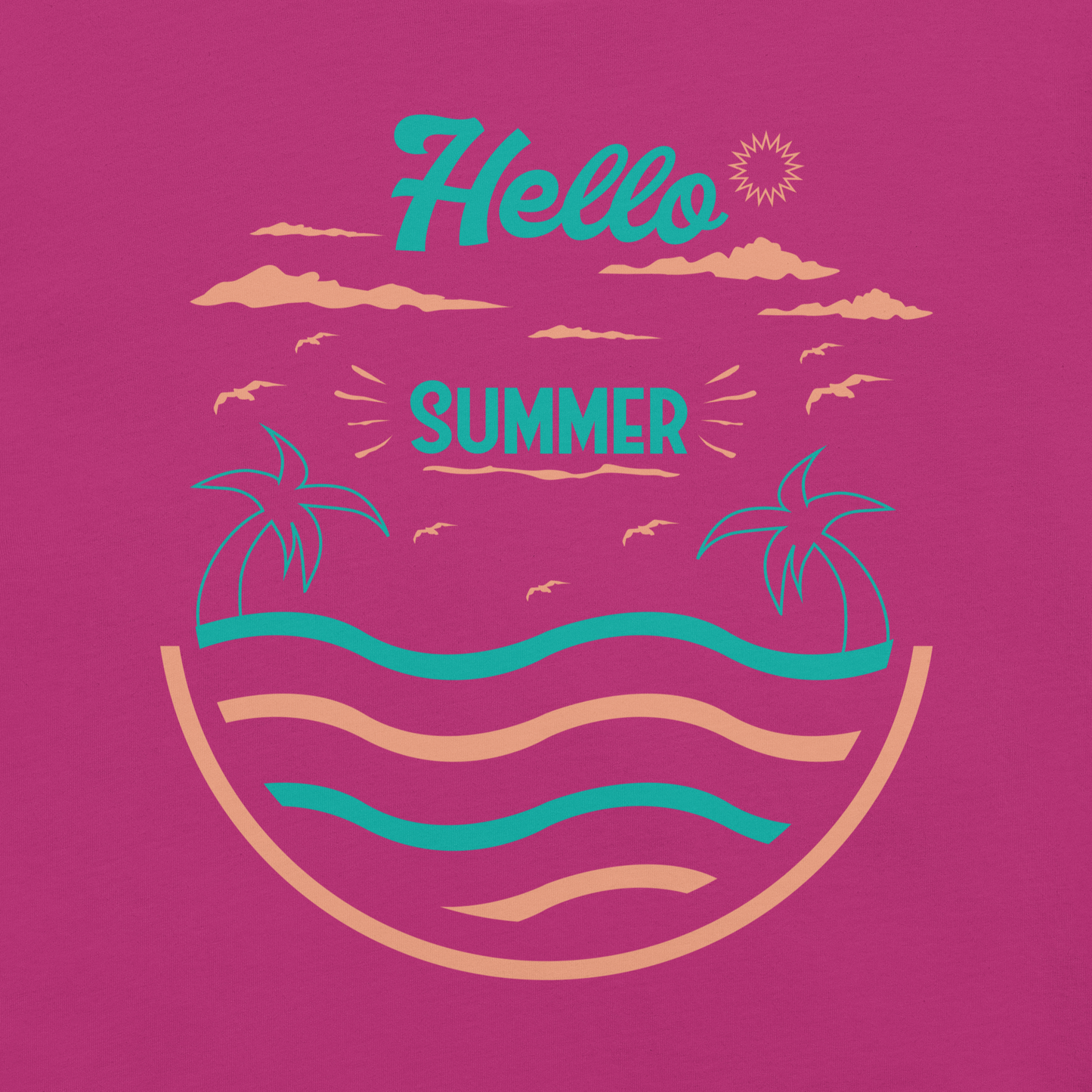 HELLO SUMMER  Summer series unisex t-shirt