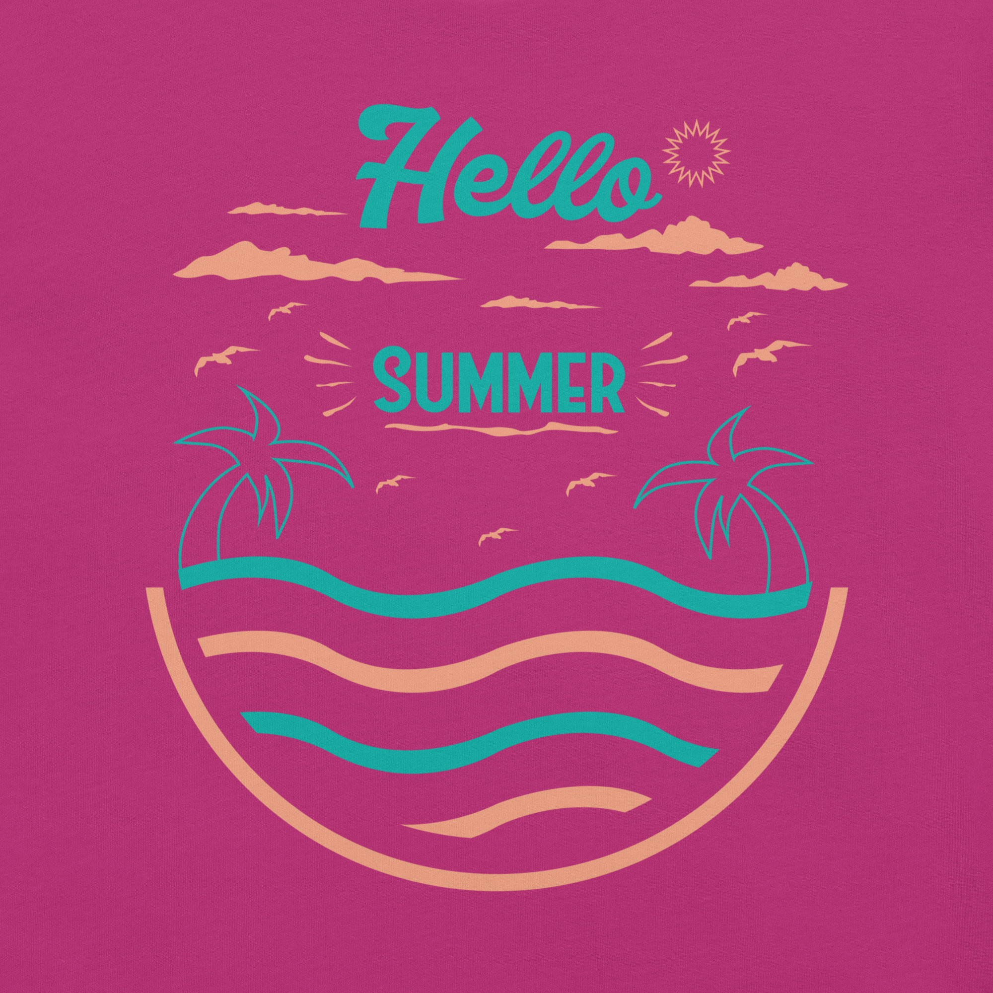 Camiseta unisex serie verano HOLA VERANO