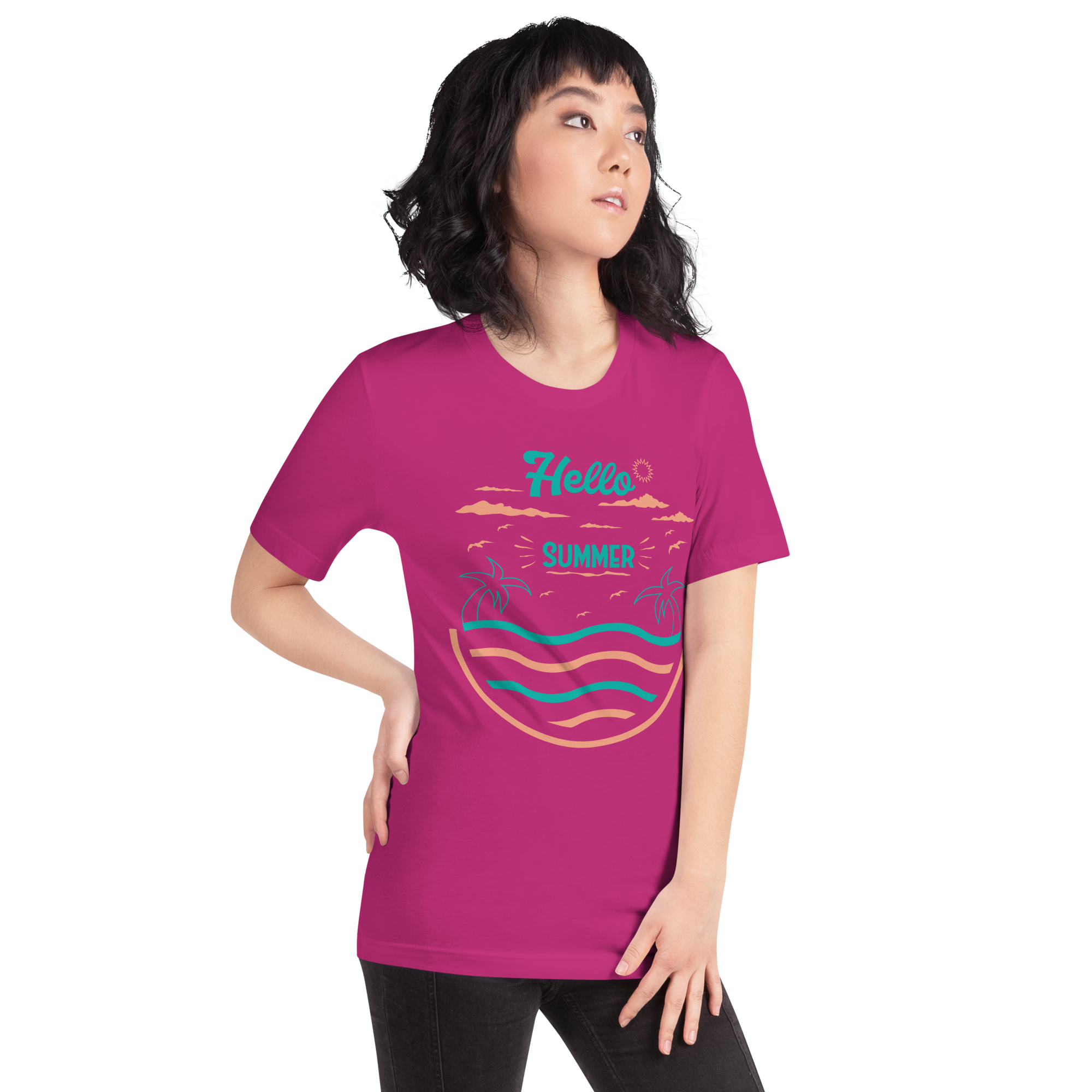 Camiseta unisex serie verano HOLA VERANO