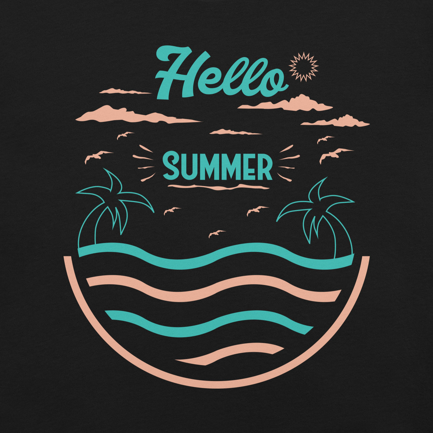 HELLO SUMMER  Summer series unisex t-shirt