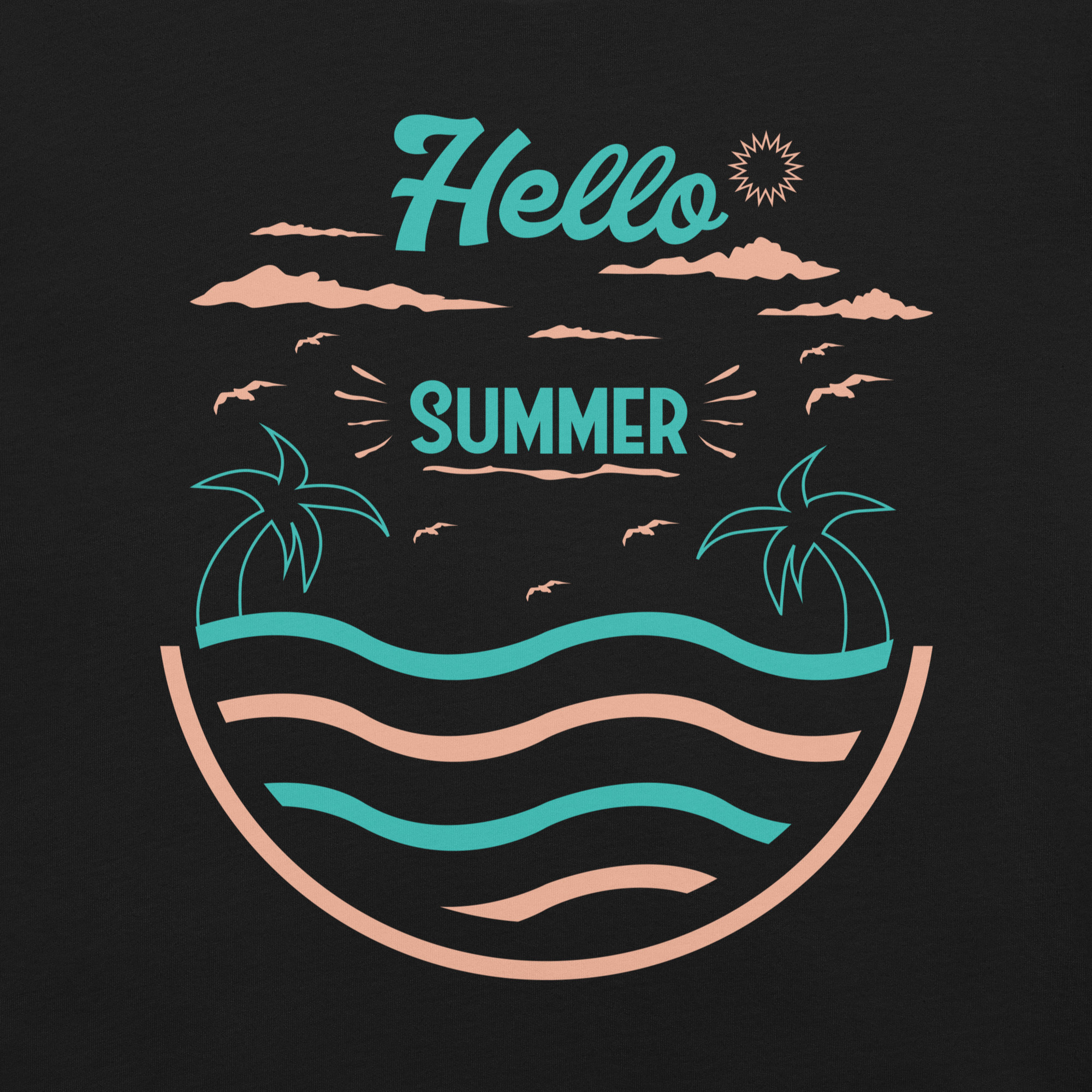 Camiseta unisex serie verano HOLA VERANO