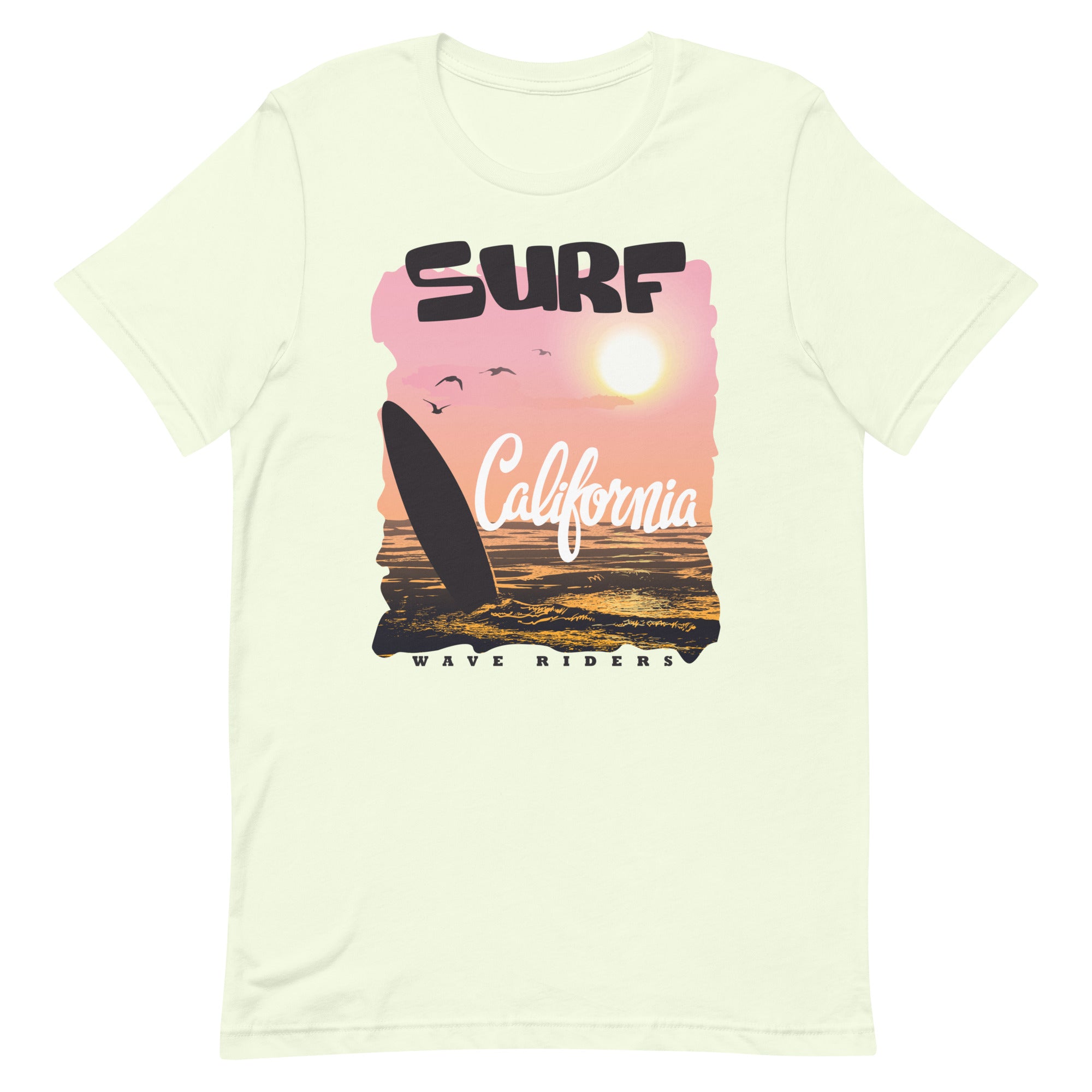 Camiseta unisex de la serie de verano SURF CALIFORNIA