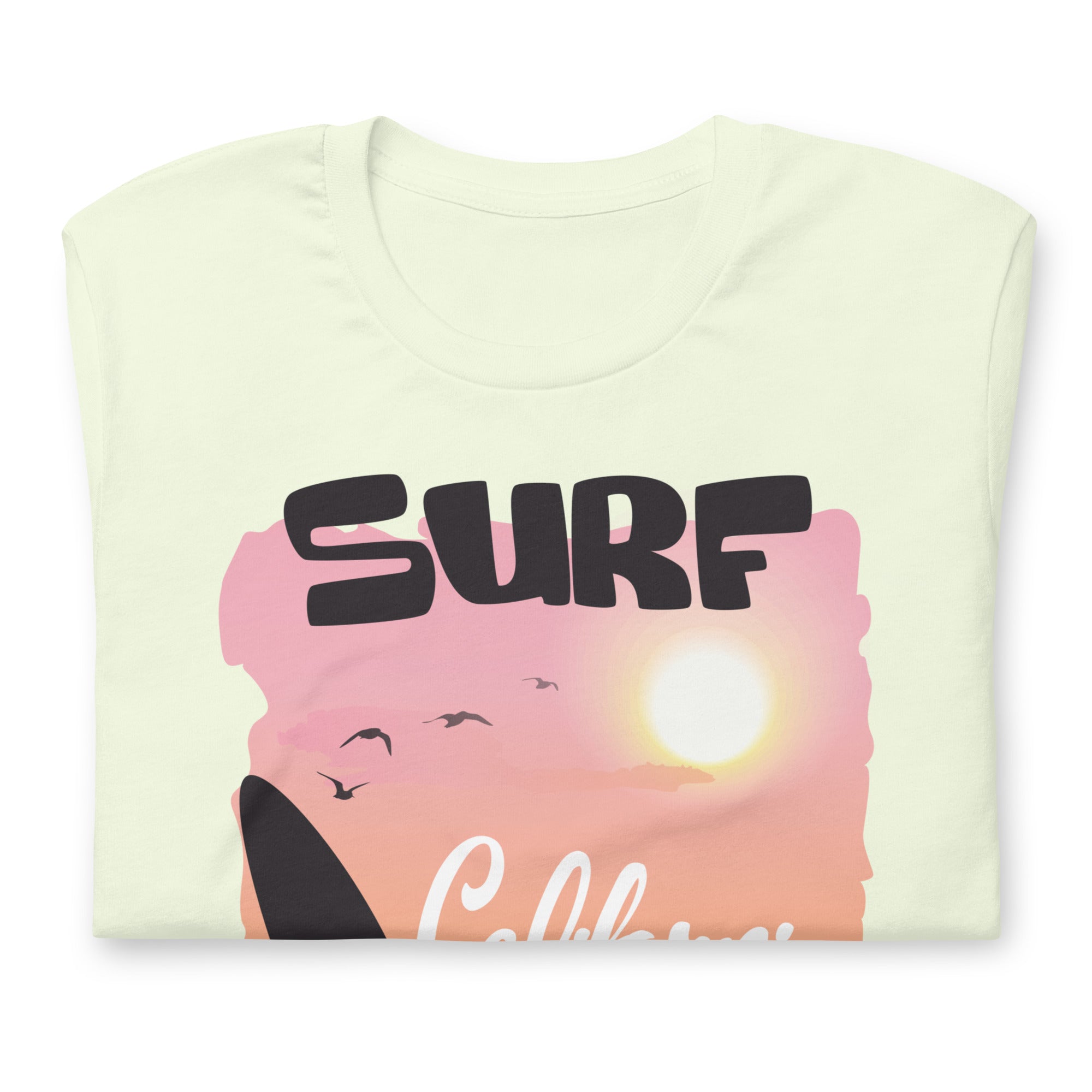 Camiseta unisex de la serie de verano SURF CALIFORNIA