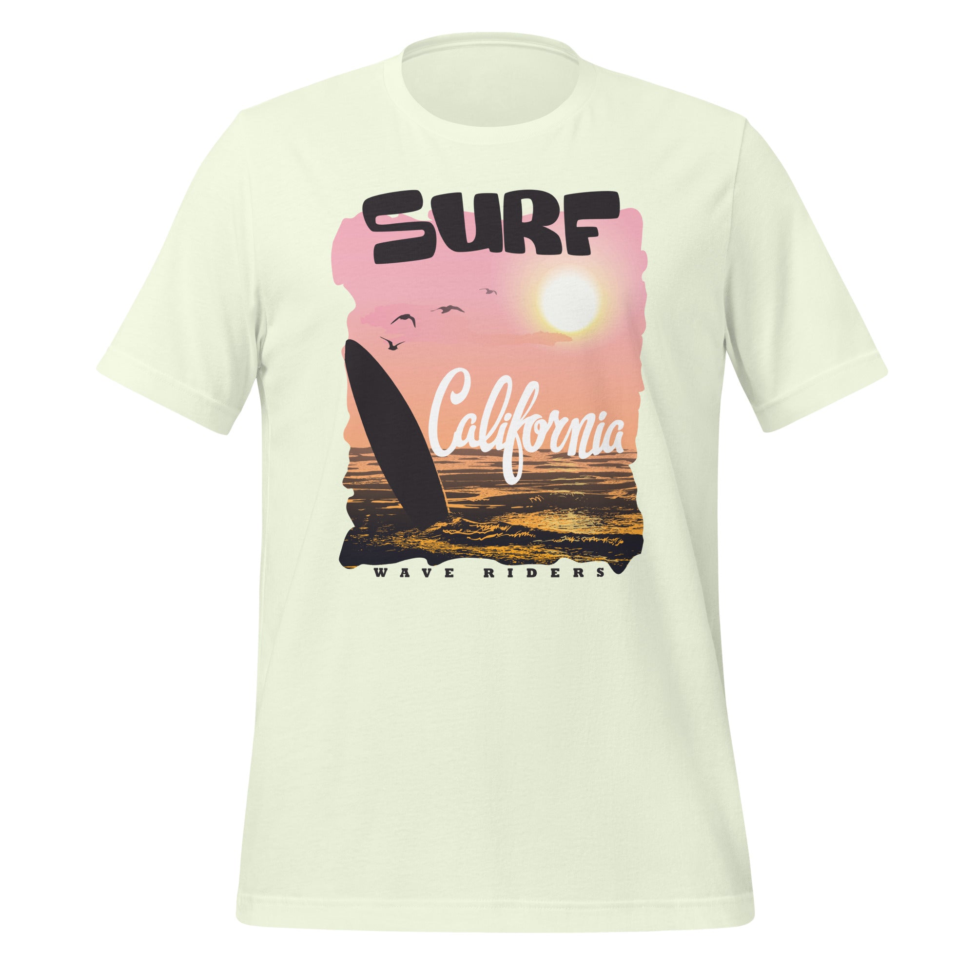 Camiseta unisex de la serie de verano SURF CALIFORNIA