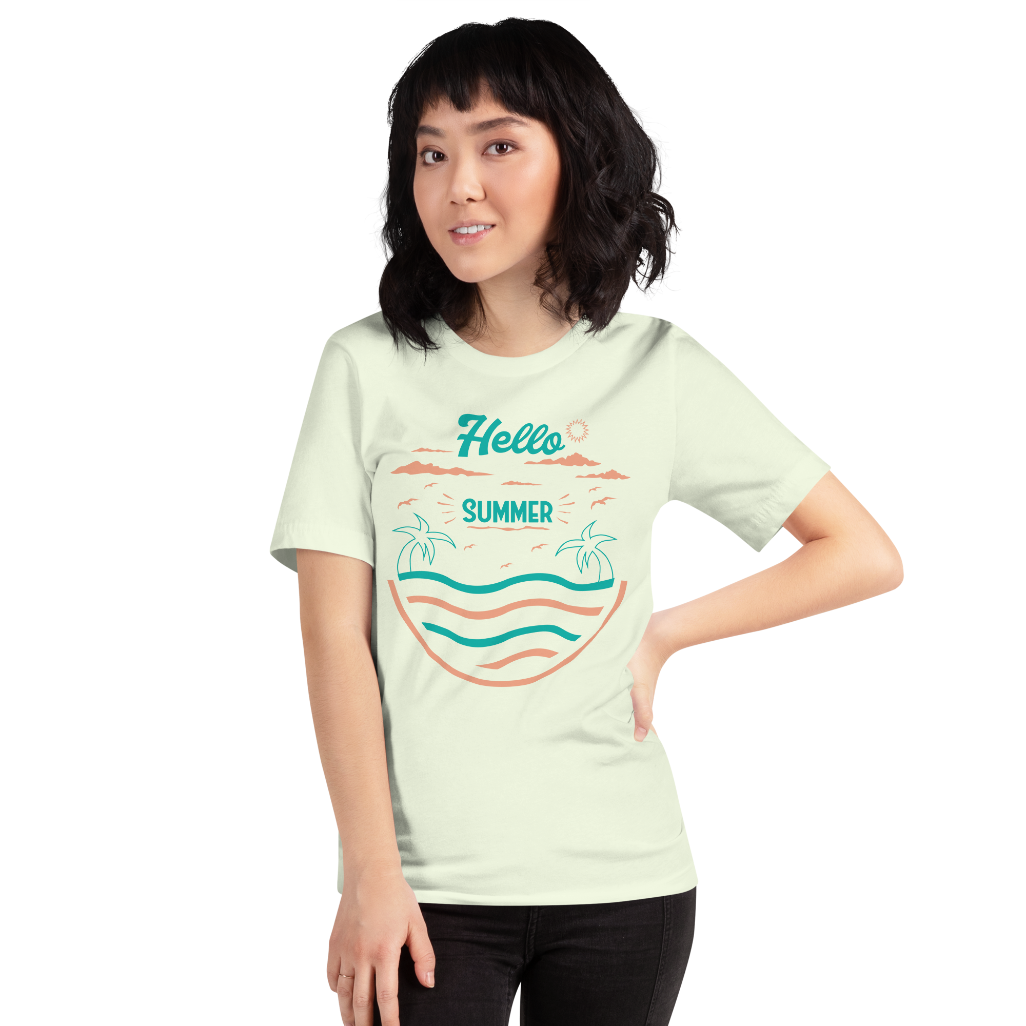 Camiseta unisex serie verano HOLA VERANO