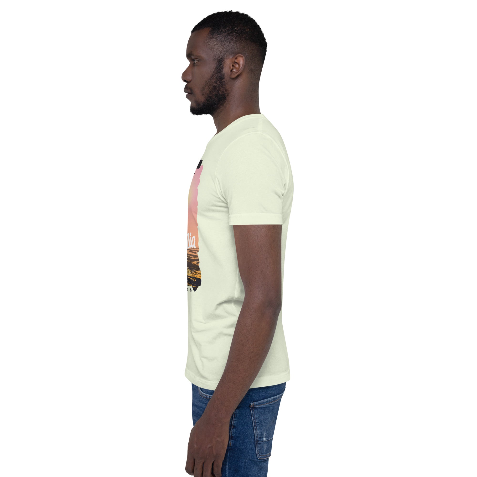 Camiseta unisex de la serie de verano SURF CALIFORNIA