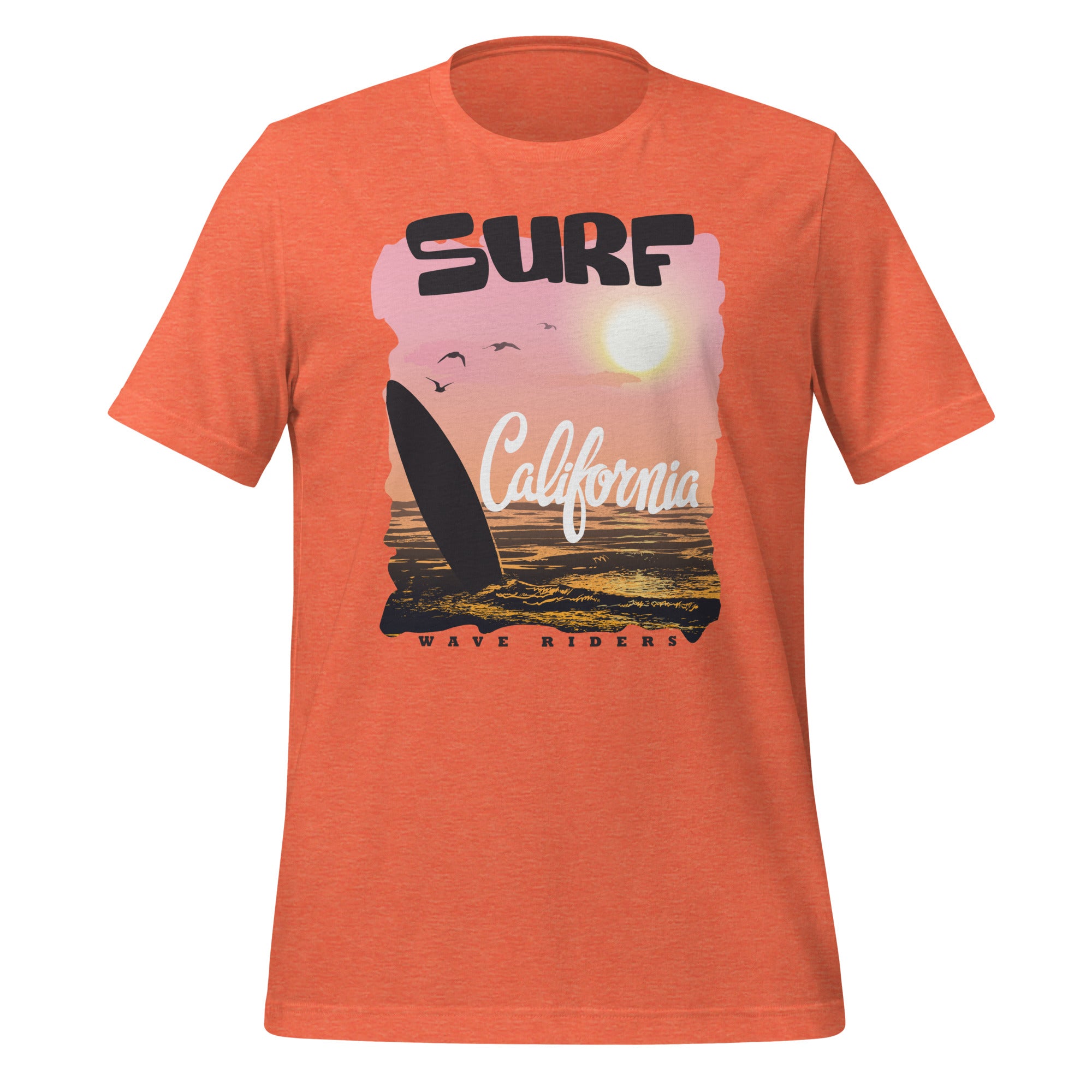 Camiseta unisex de la serie de verano SURF CALIFORNIA