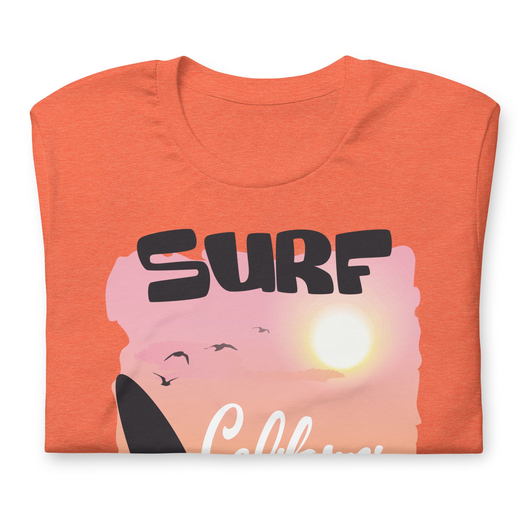 Camiseta unisex de la serie de verano SURF CALIFORNIA