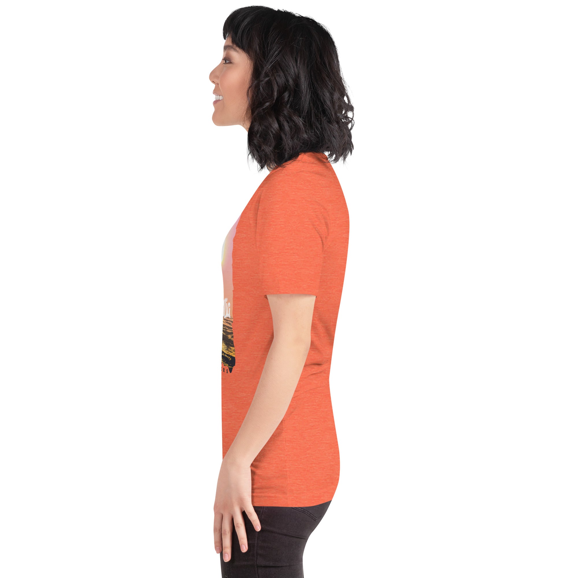 Camiseta unisex de la serie de verano SURF CALIFORNIA