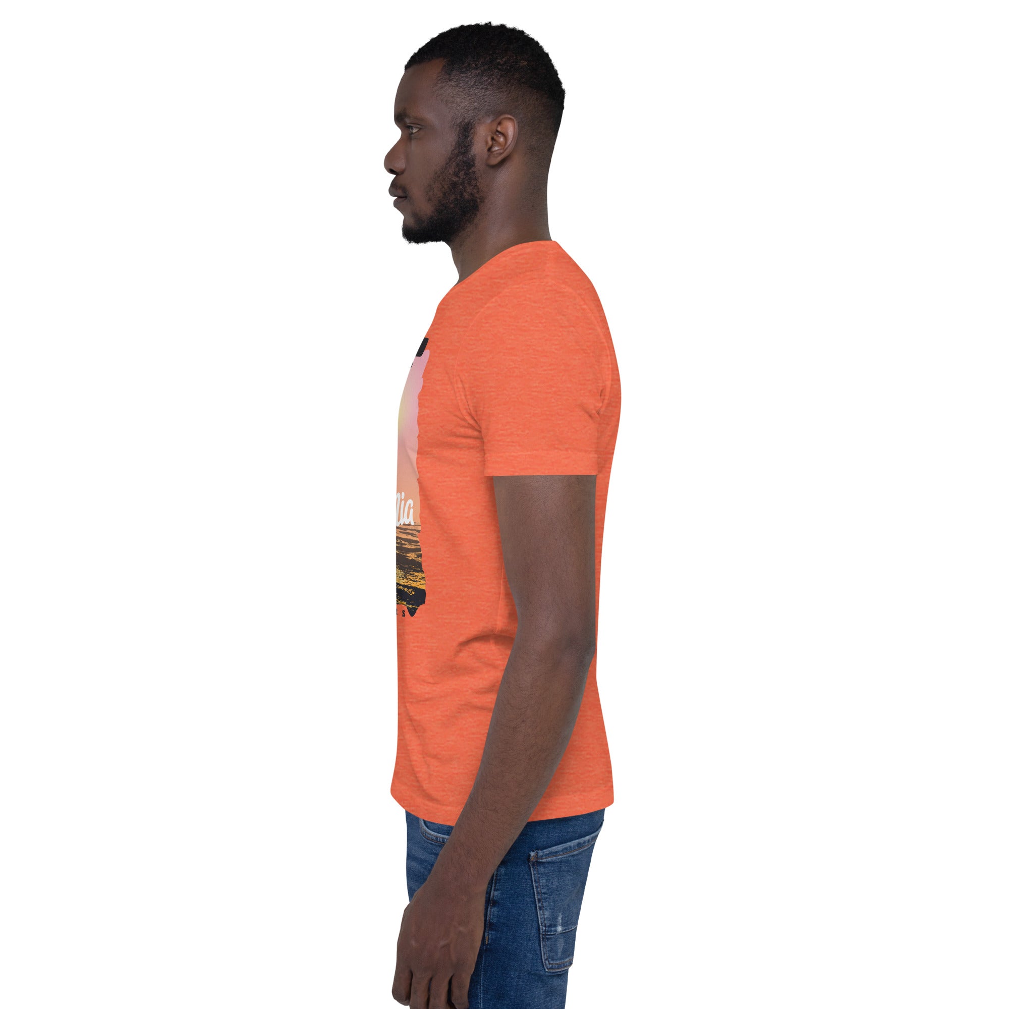Camiseta unisex de la serie de verano SURF CALIFORNIA