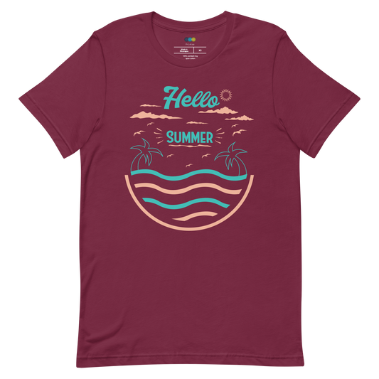 HELLO SUMMER  Summer series unisex t-shirt