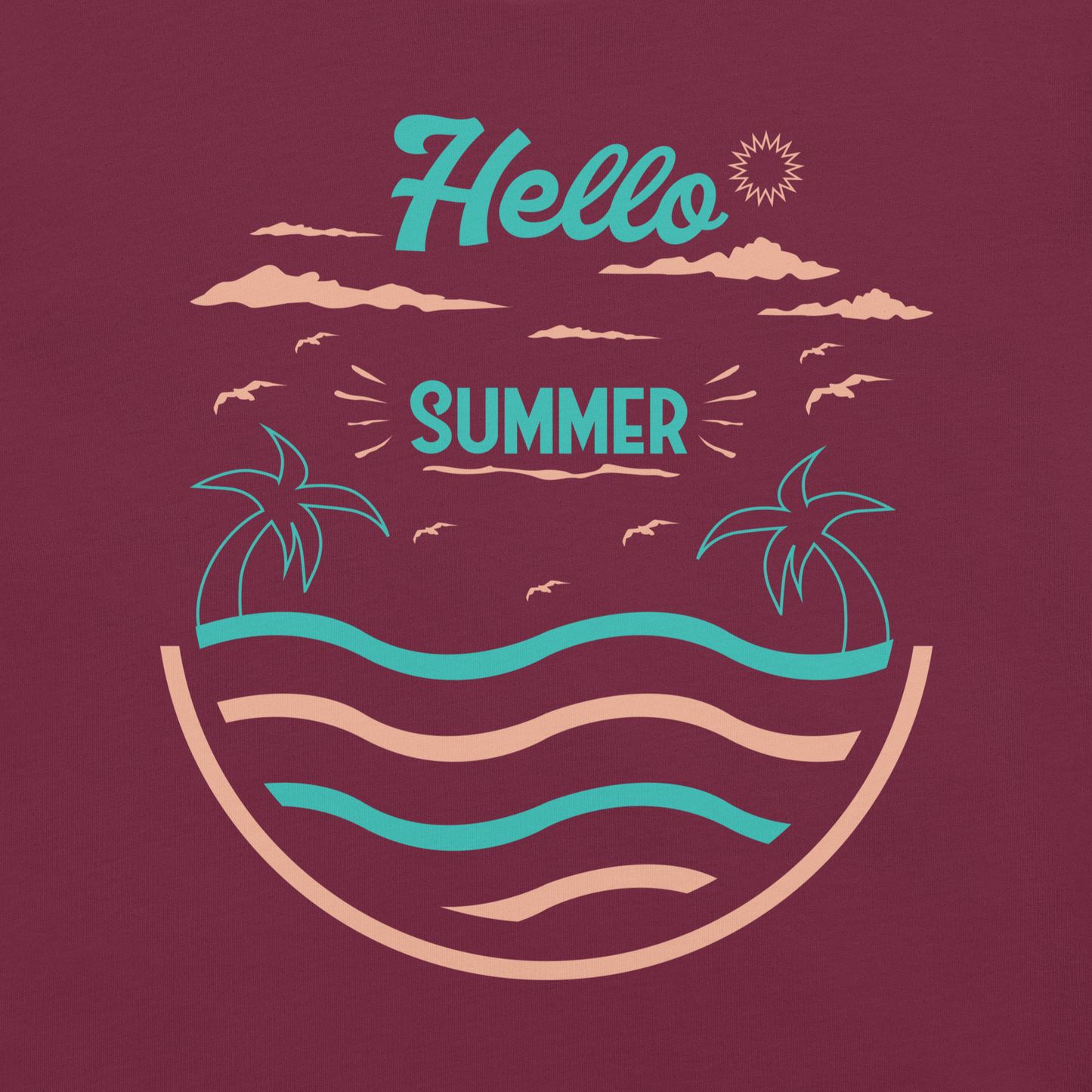 HELLO SUMMER  Summer series unisex t-shirt