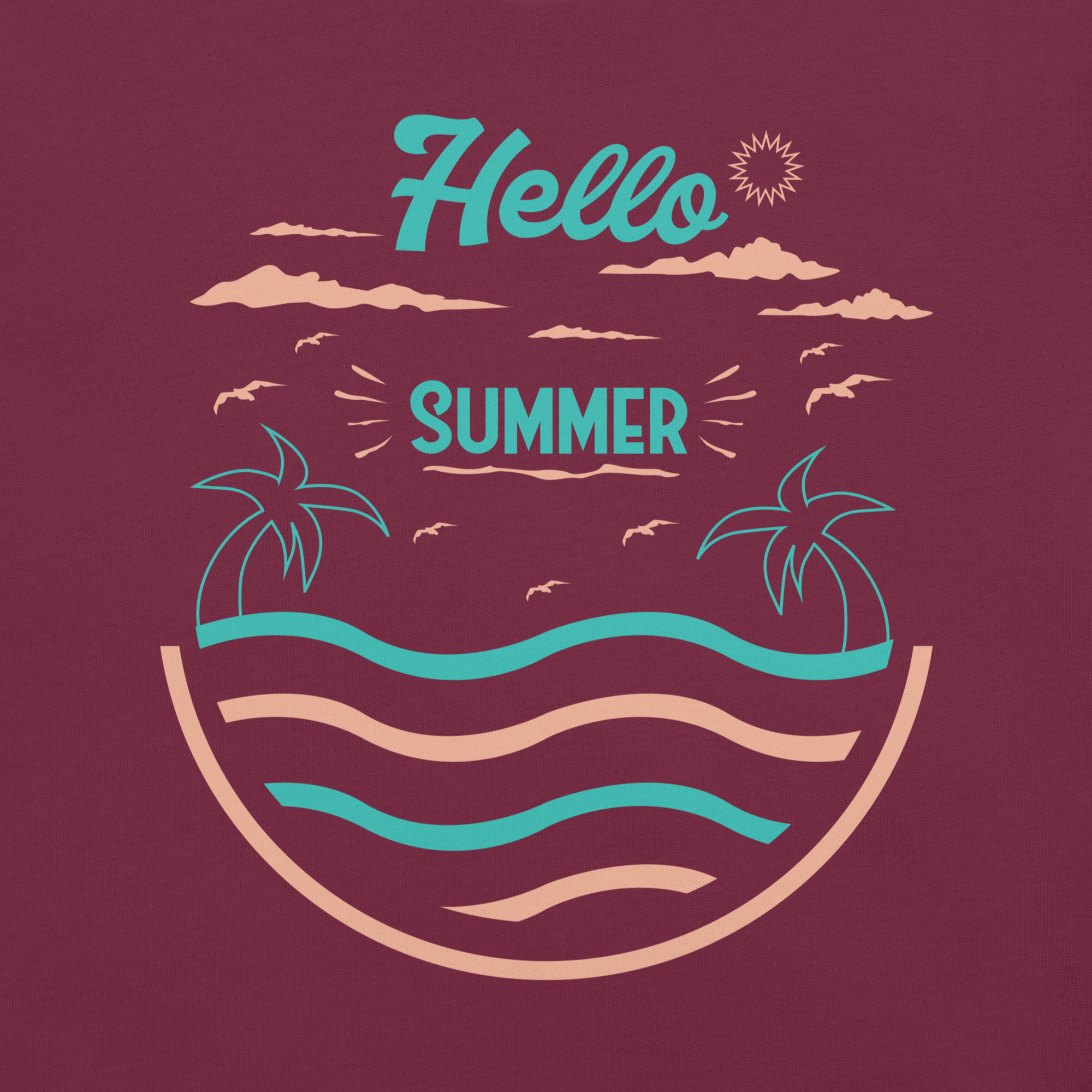 Camiseta unisex serie verano HOLA VERANO