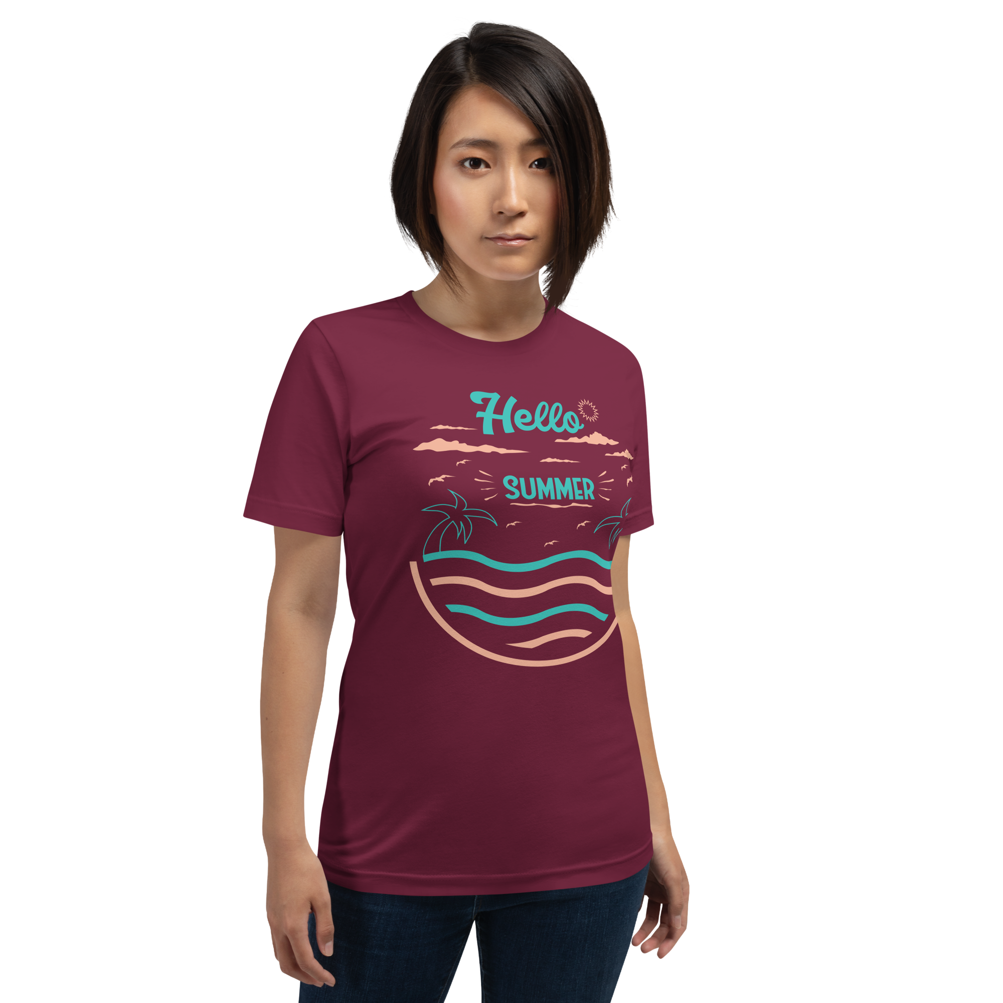 Camiseta unisex serie verano HOLA VERANO