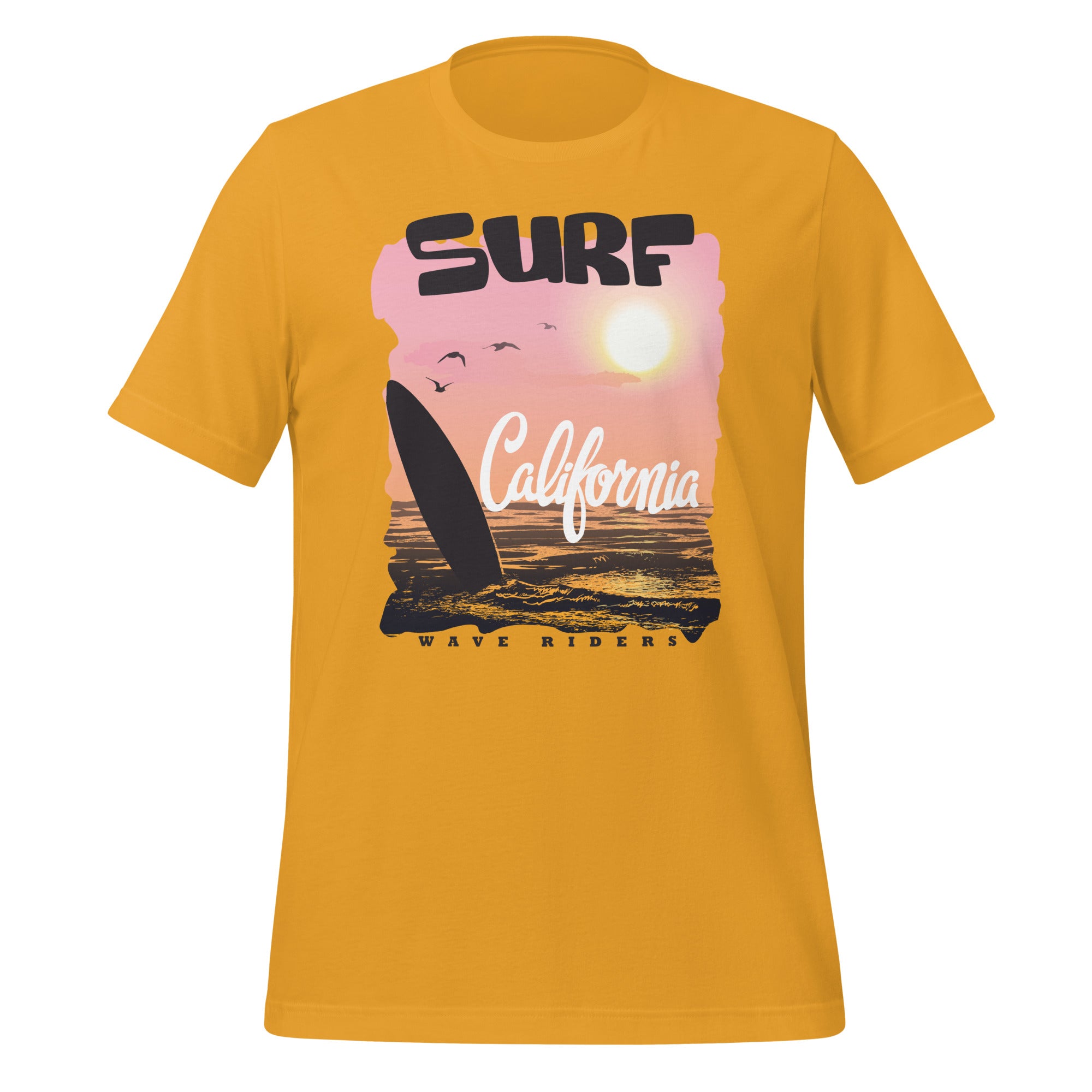 Camiseta unisex de la serie de verano SURF CALIFORNIA