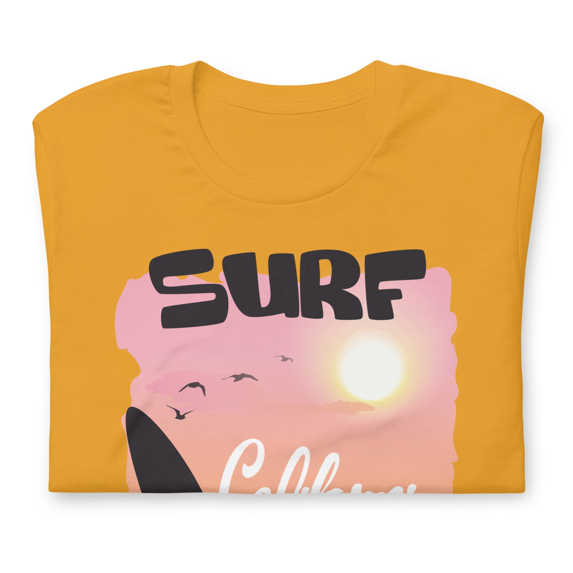 Camiseta unisex de la serie de verano SURF CALIFORNIA