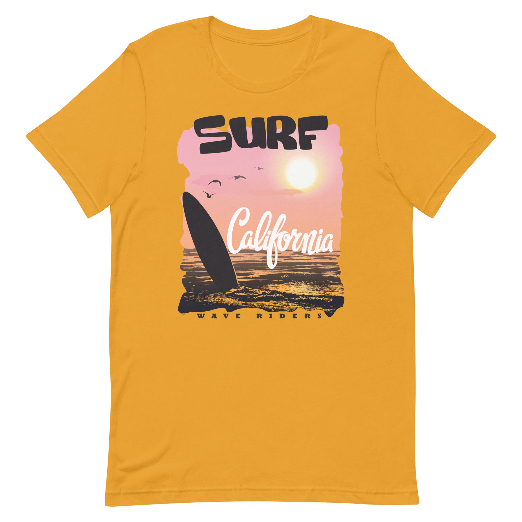 Camiseta unisex de la serie de verano SURF CALIFORNIA