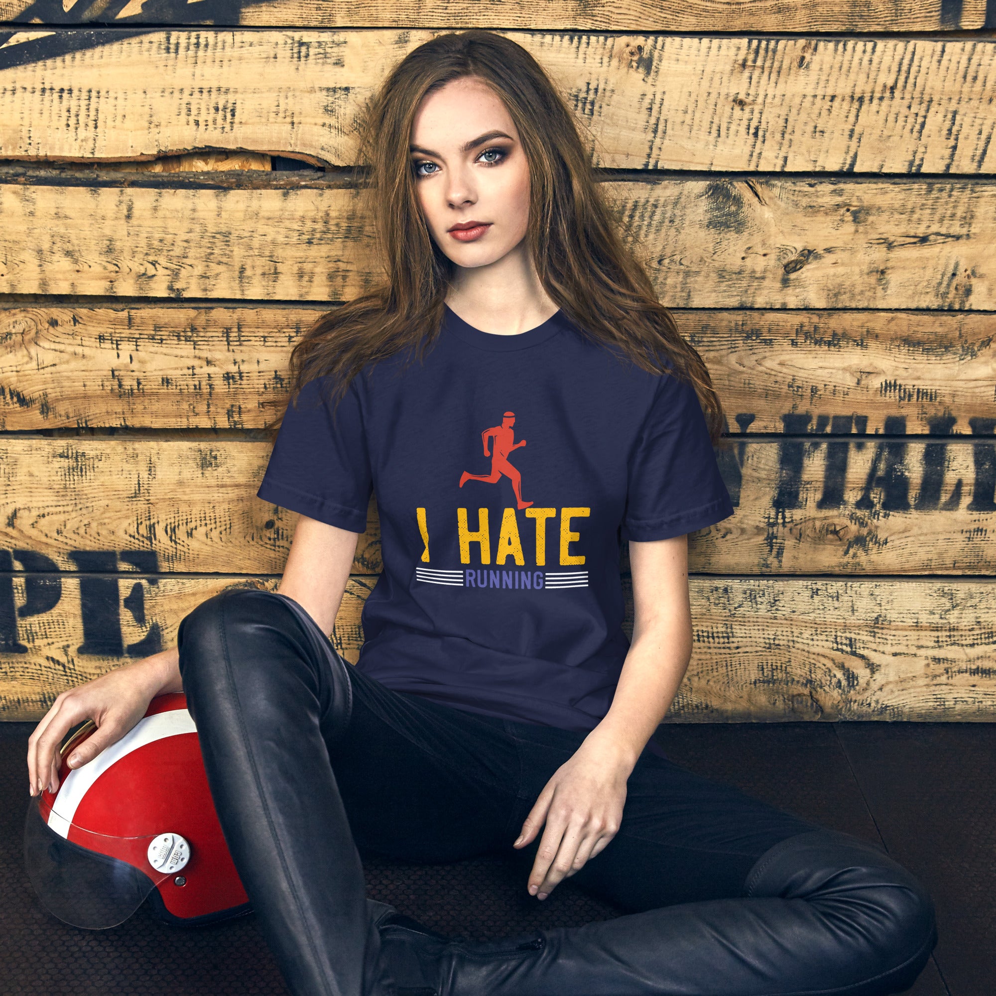 I HATE RUNNING unisex t-shirt
