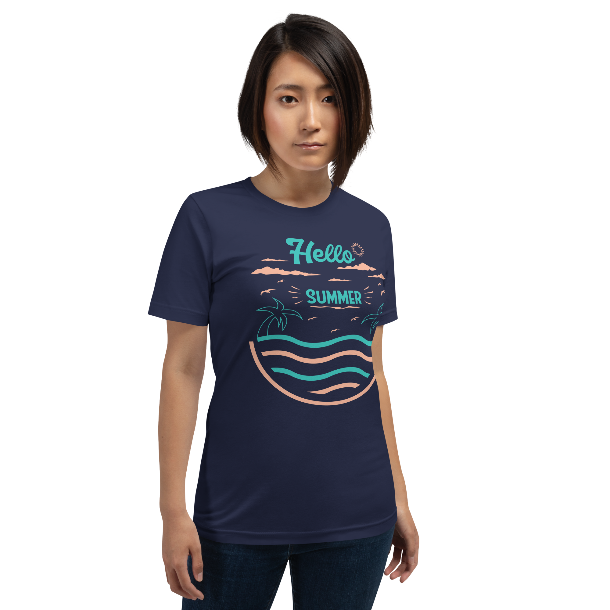 Camiseta unisex serie verano HOLA VERANO