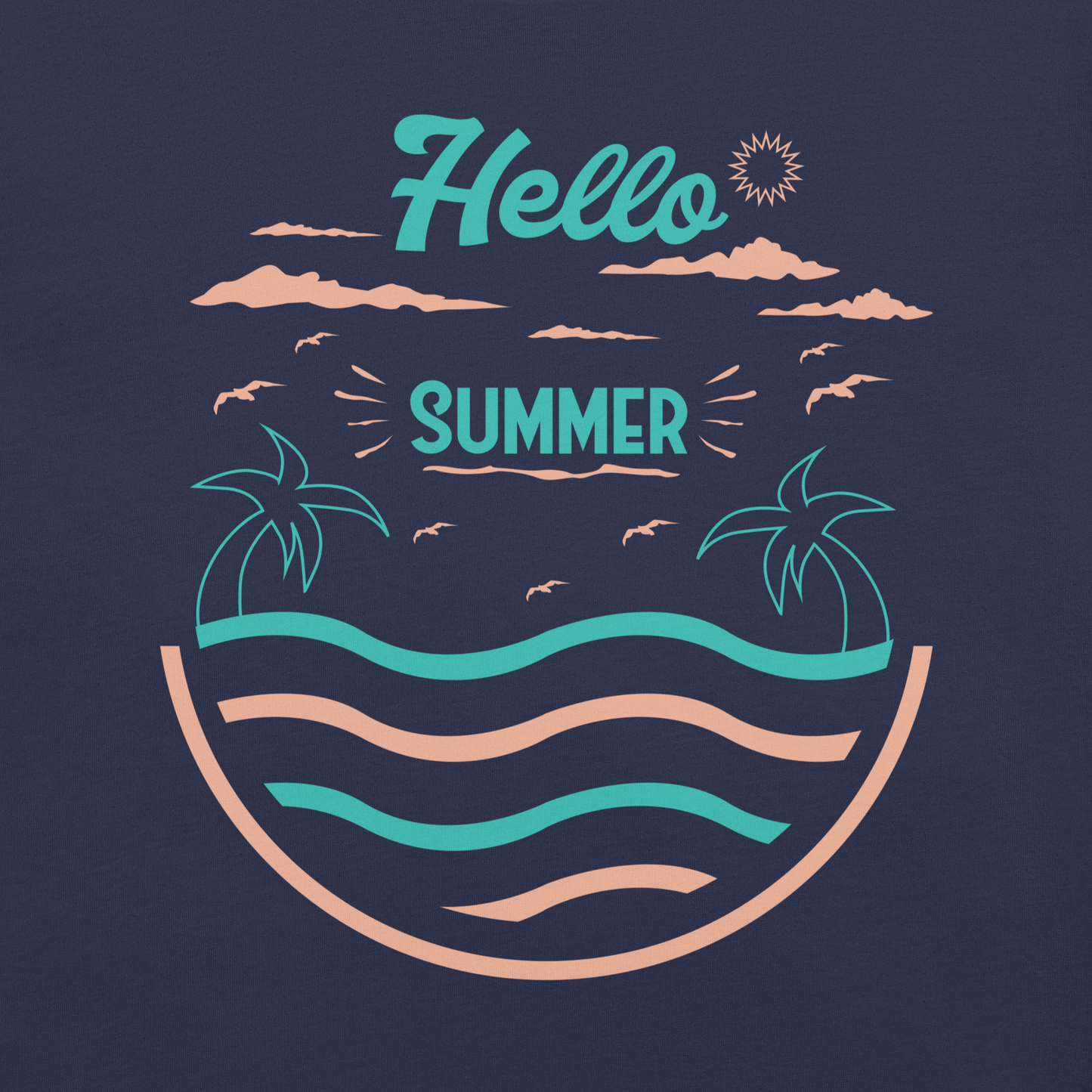 HELLO SUMMER  Summer series unisex t-shirt