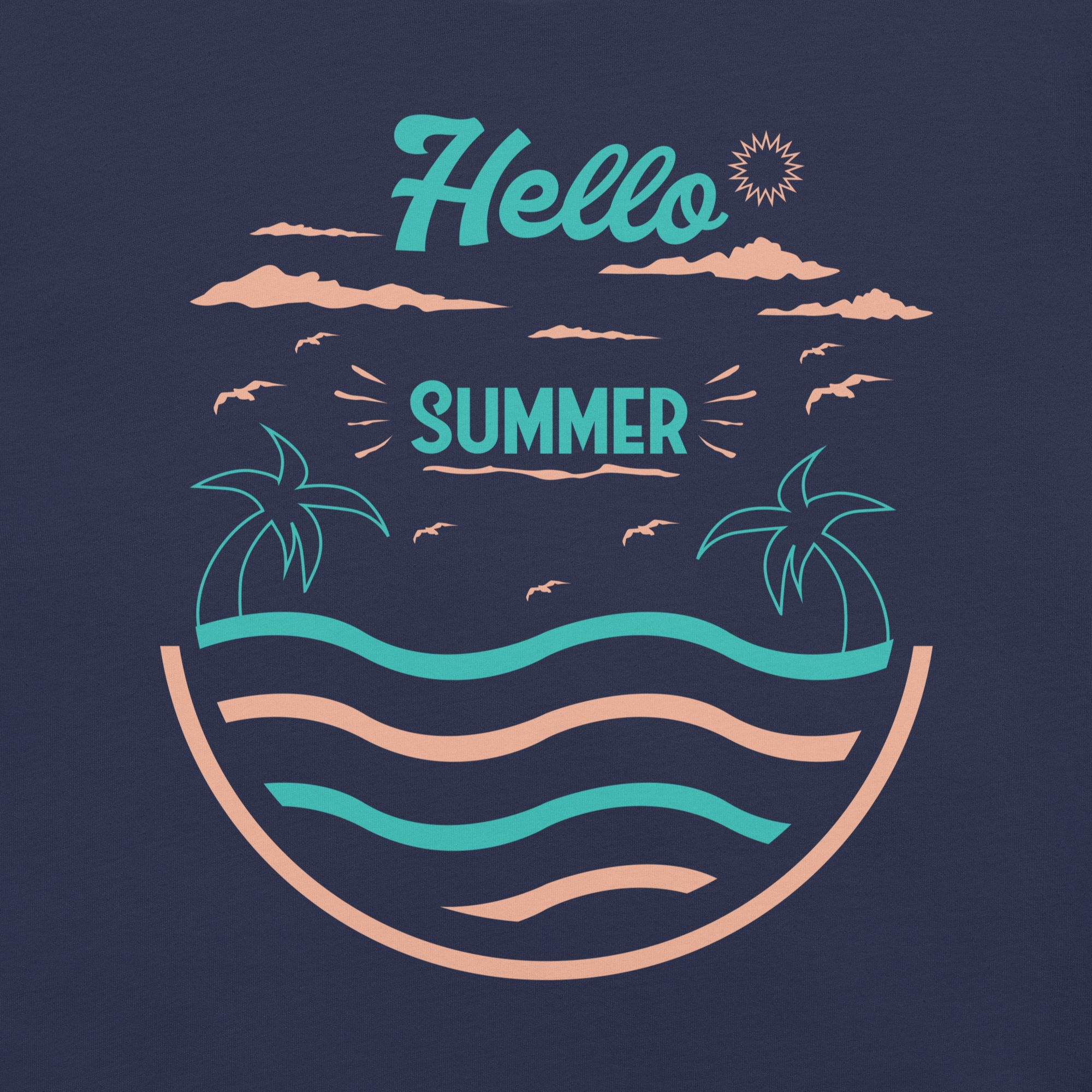 Camiseta unisex serie verano HOLA VERANO