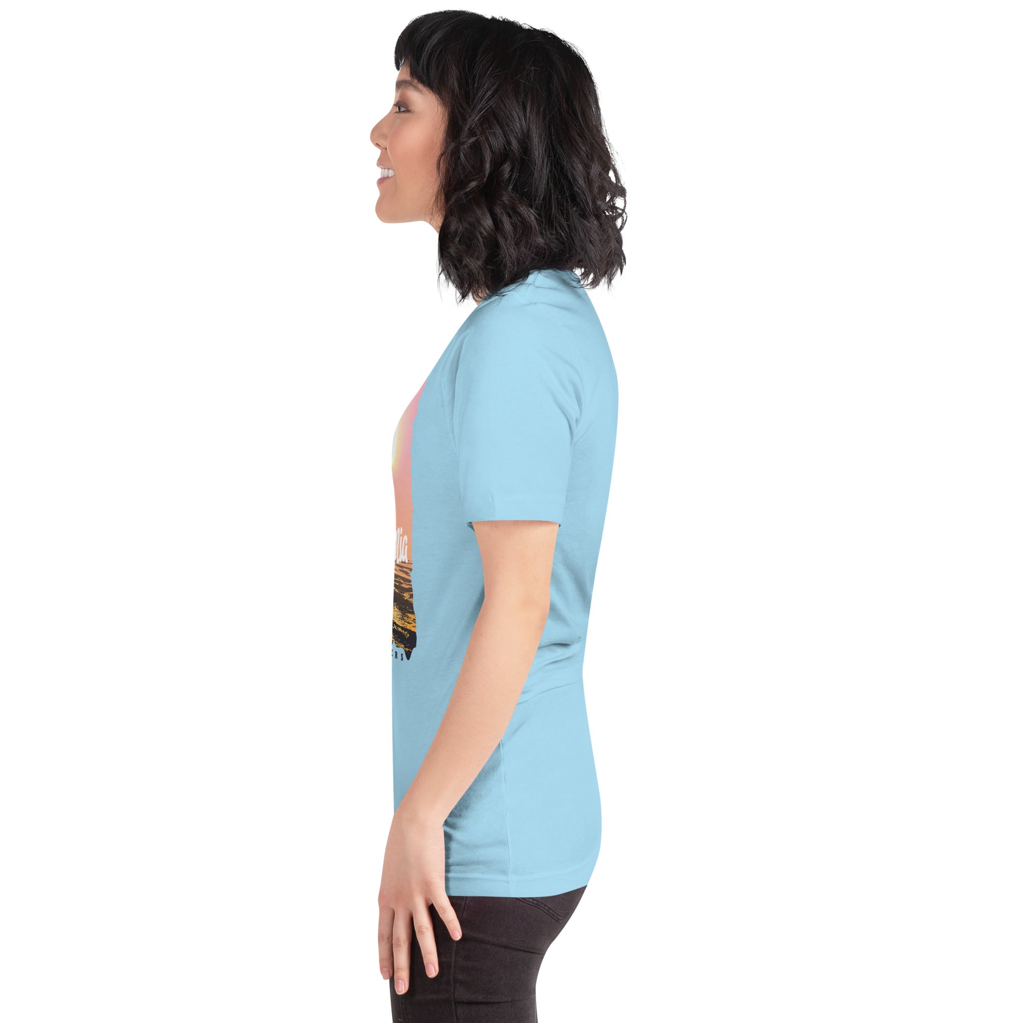 Camiseta unisex de la serie de verano SURF CALIFORNIA