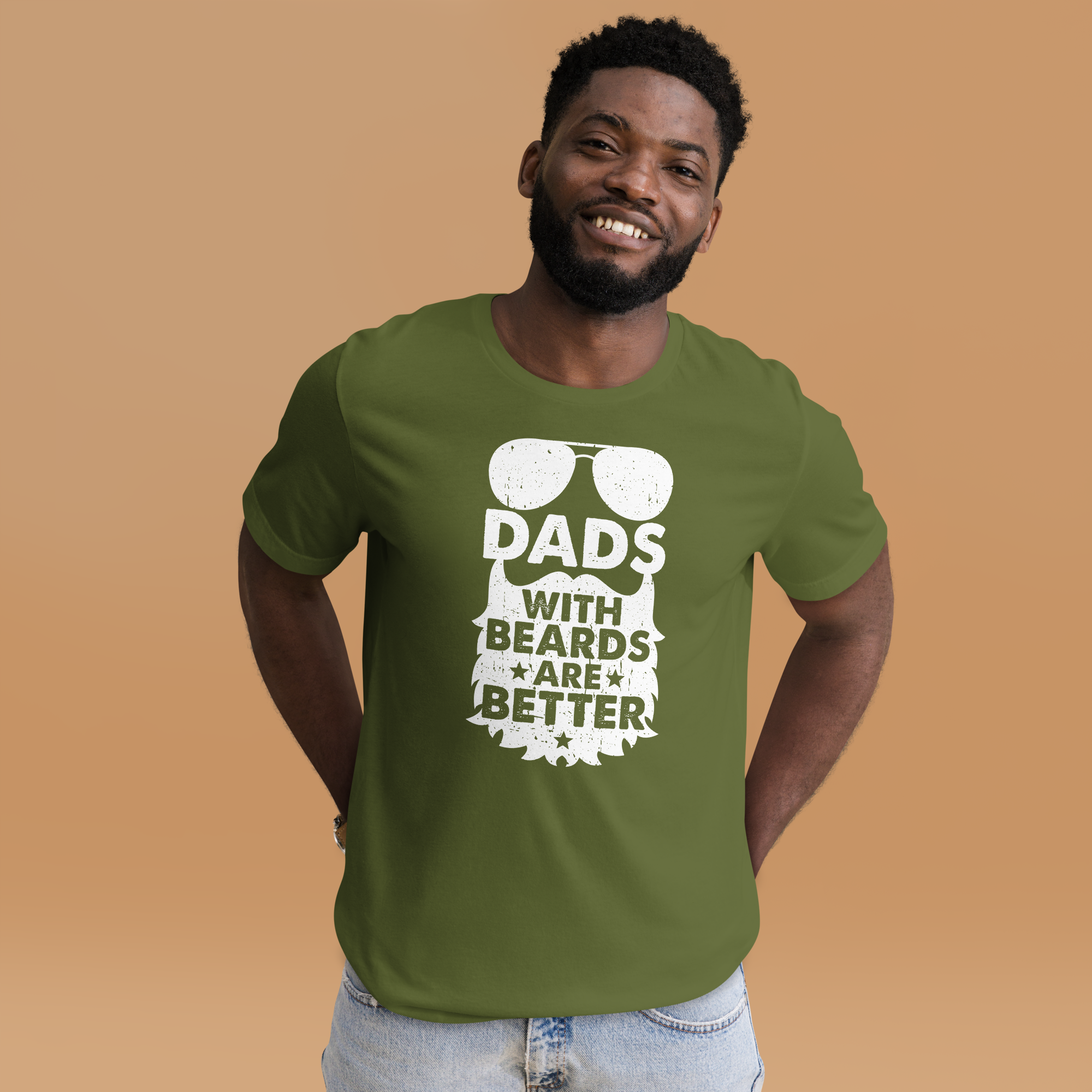 DADS WITH BEARDS men's t-shirt
