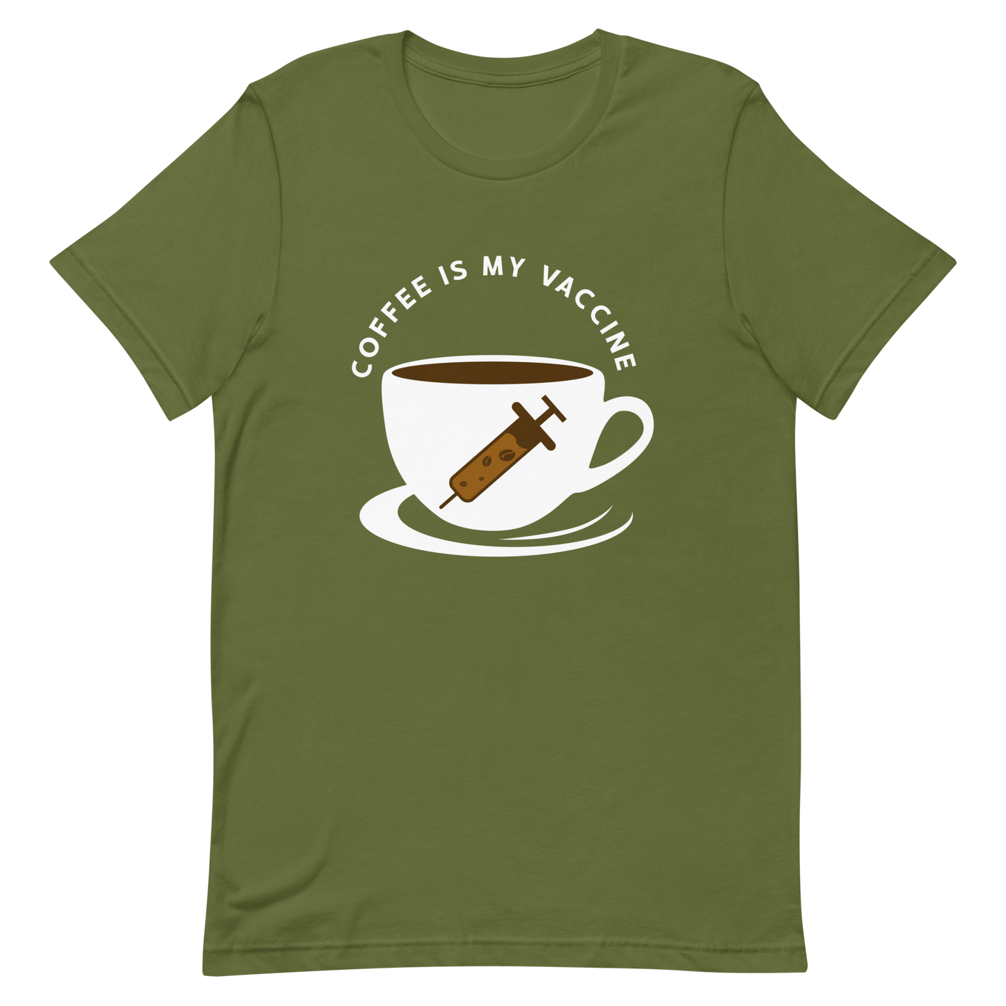 COFFEE IS MY VACCINE Coffee series unisex t-shirt