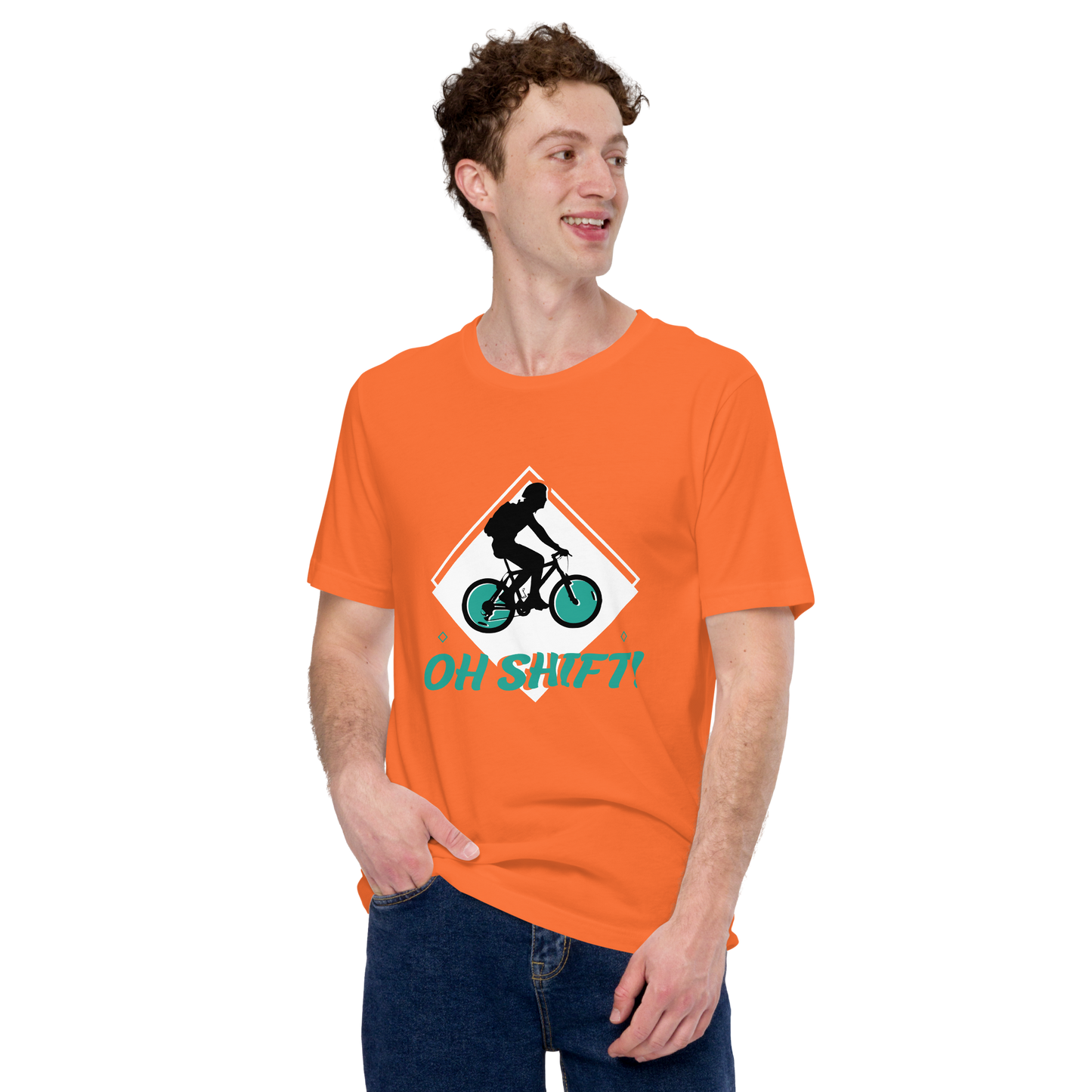 OH SHIFT unisex cycling t-shirt