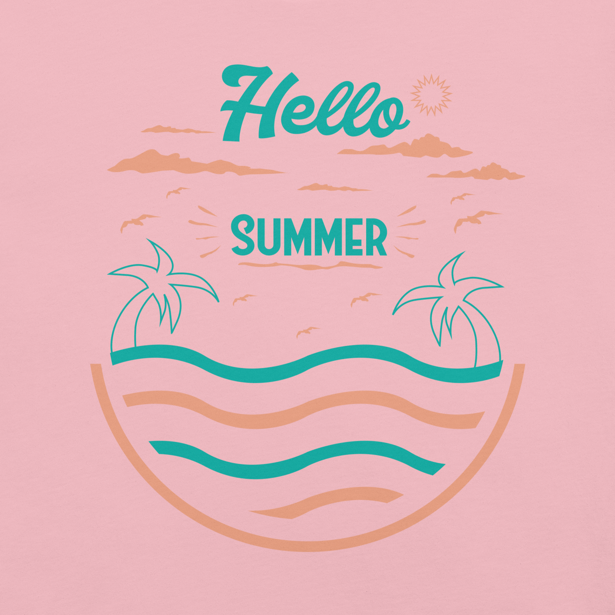 Camiseta unisex serie verano HOLA VERANO