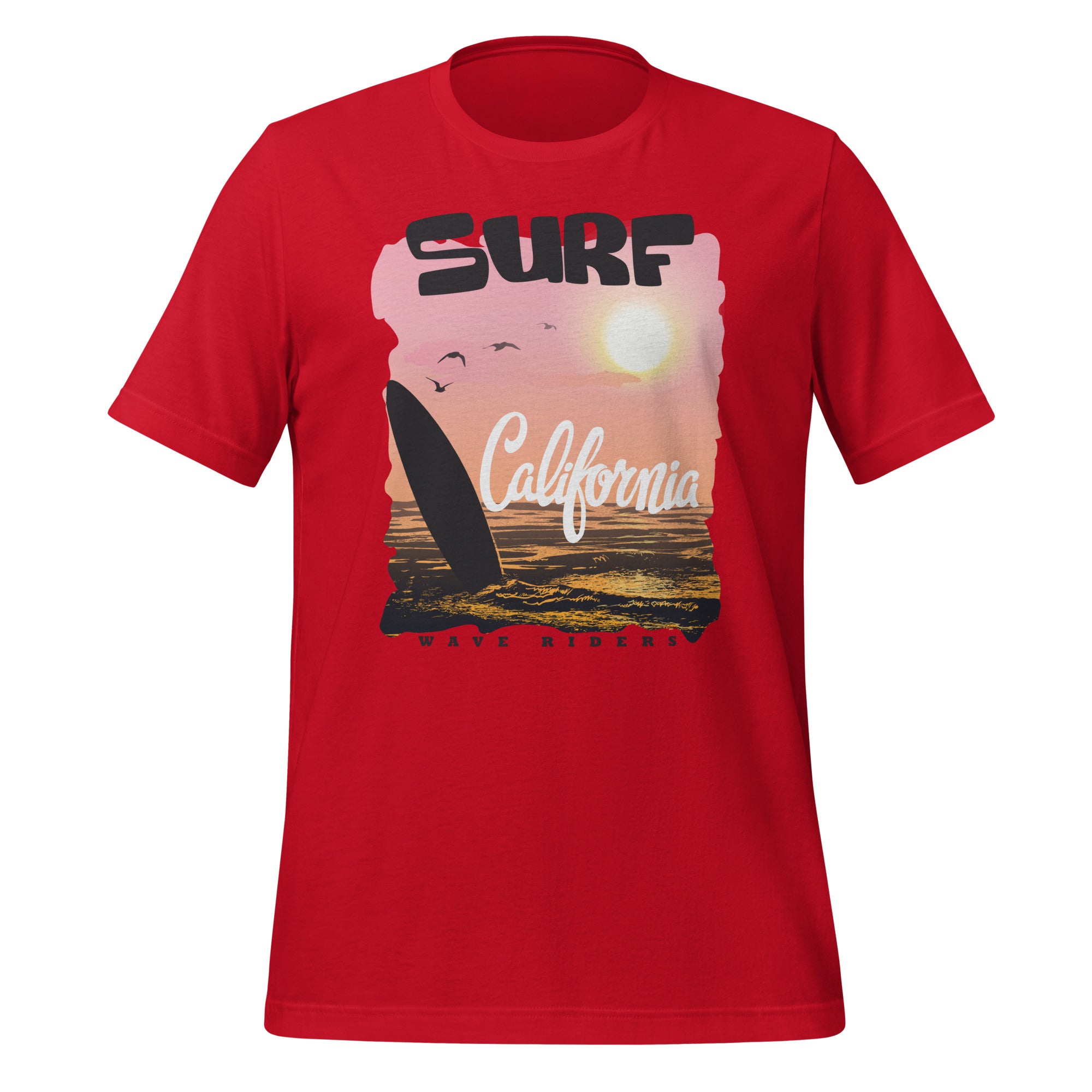 Camiseta unisex de la serie de verano SURF CALIFORNIA