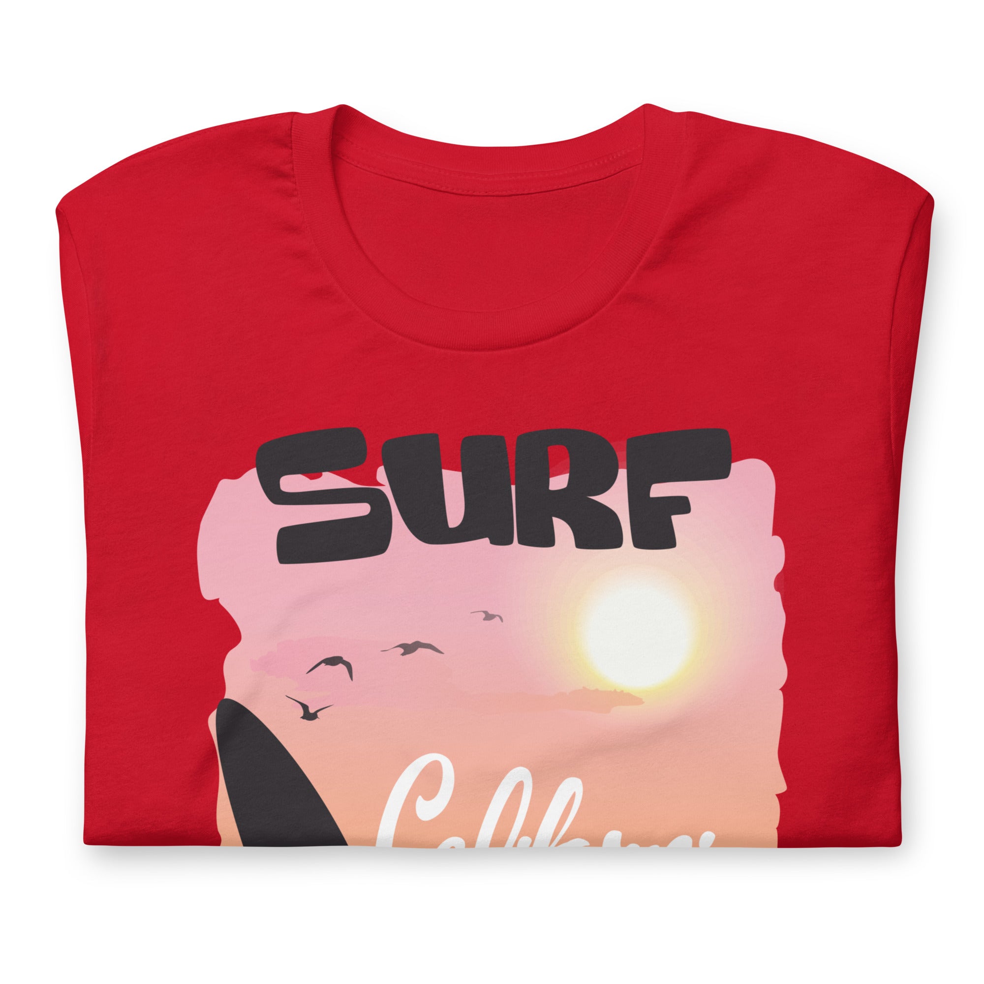 Camiseta unisex de la serie de verano SURF CALIFORNIA