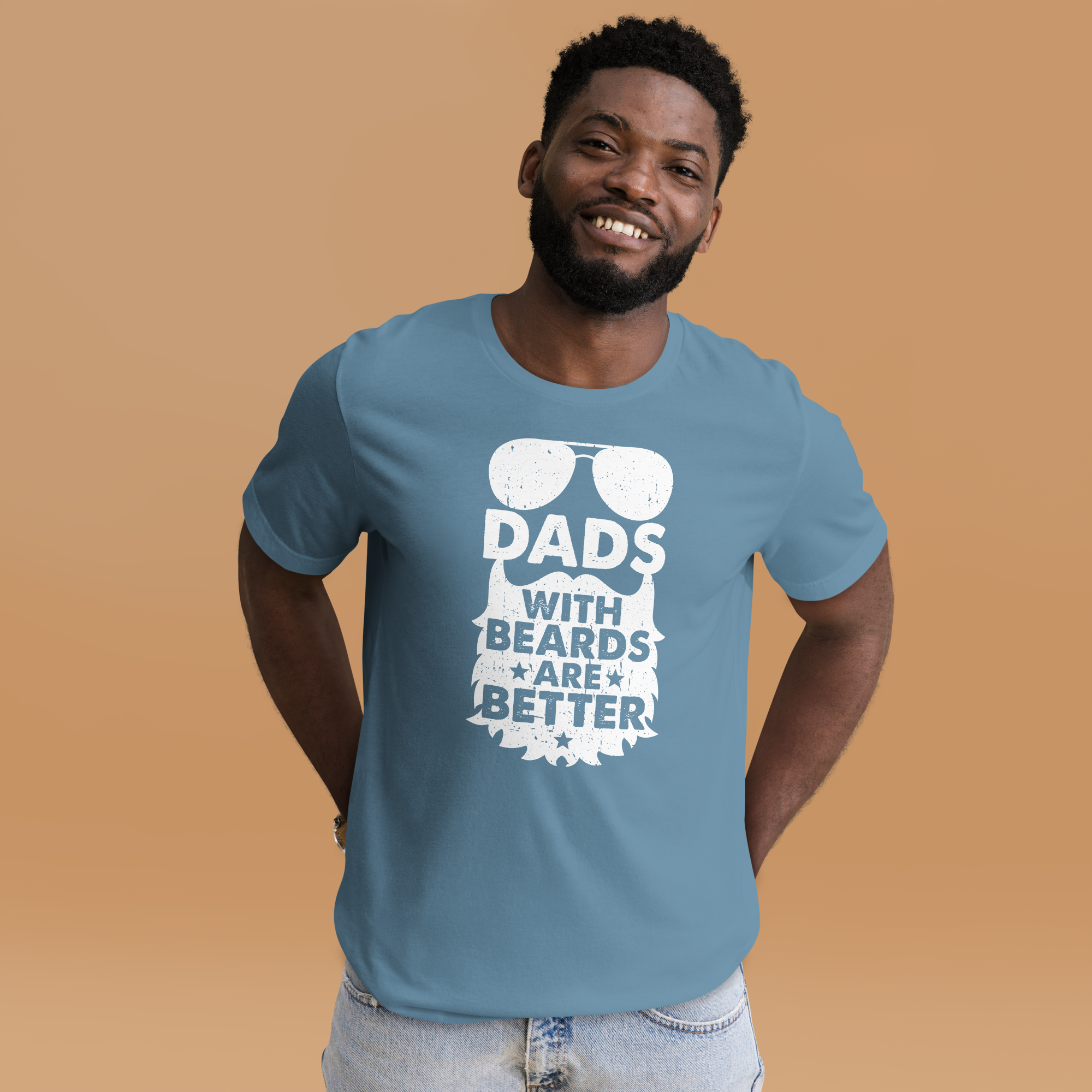 DADS WITH BEARDS men's t-shirt