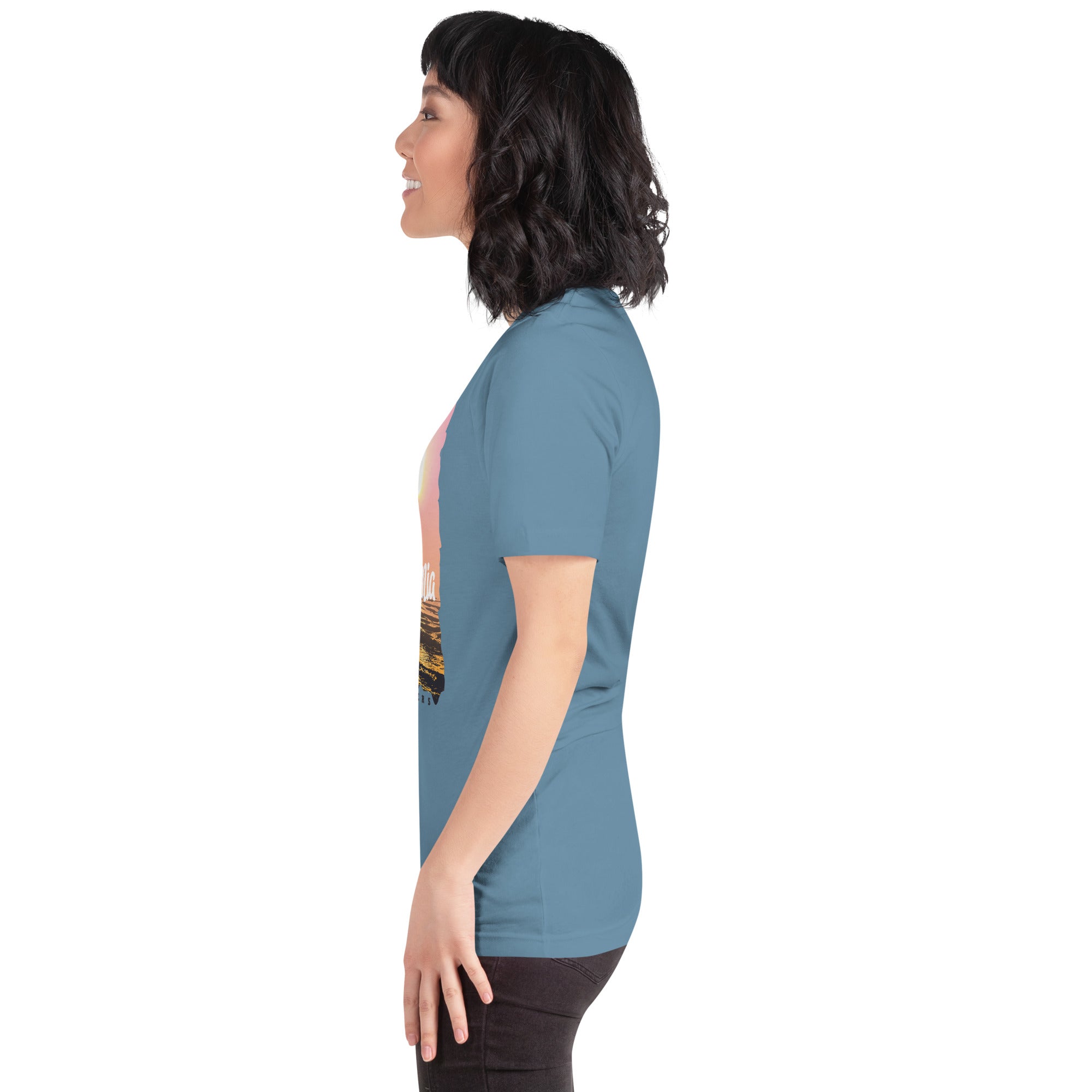 Camiseta unisex de la serie de verano SURF CALIFORNIA