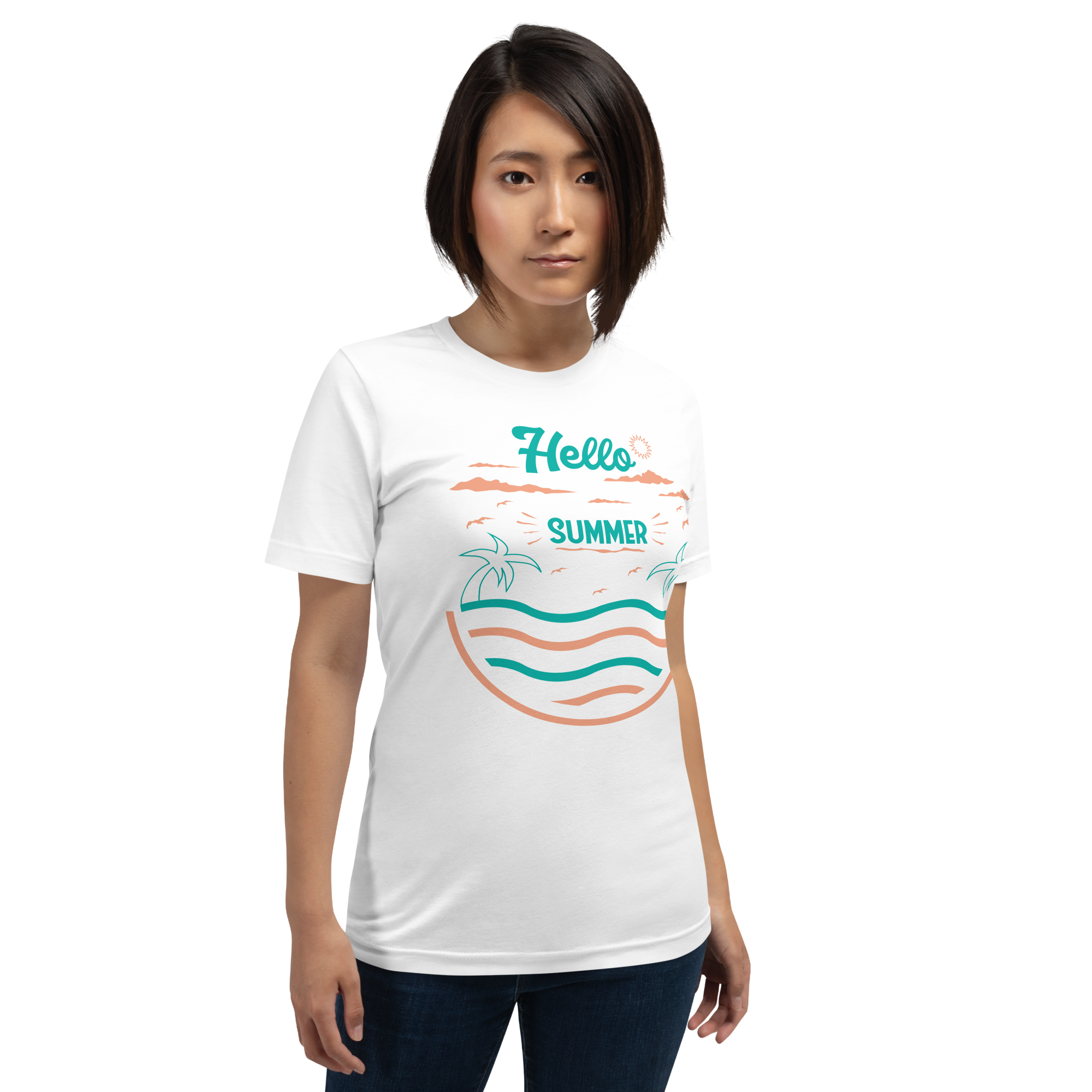 Camiseta unisex serie verano HOLA VERANO