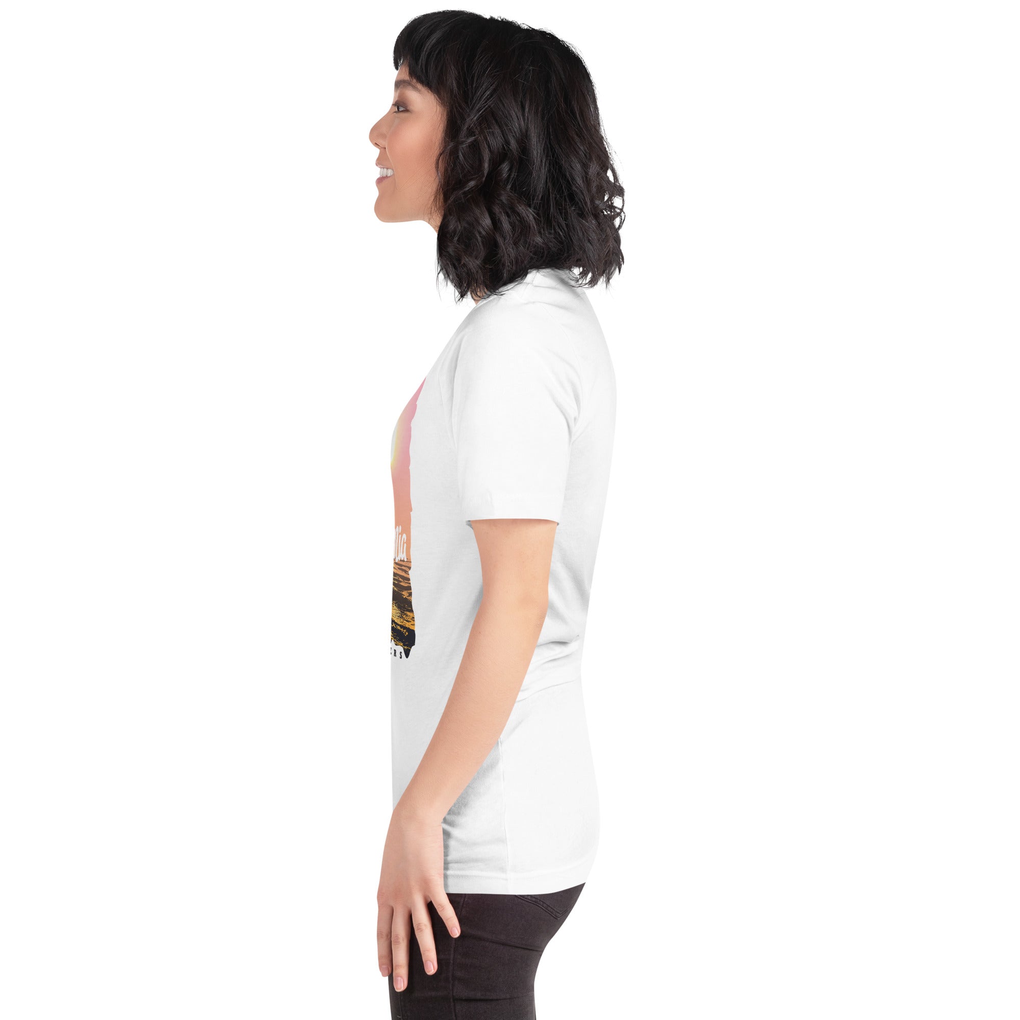 Camiseta unisex de la serie de verano SURF CALIFORNIA
